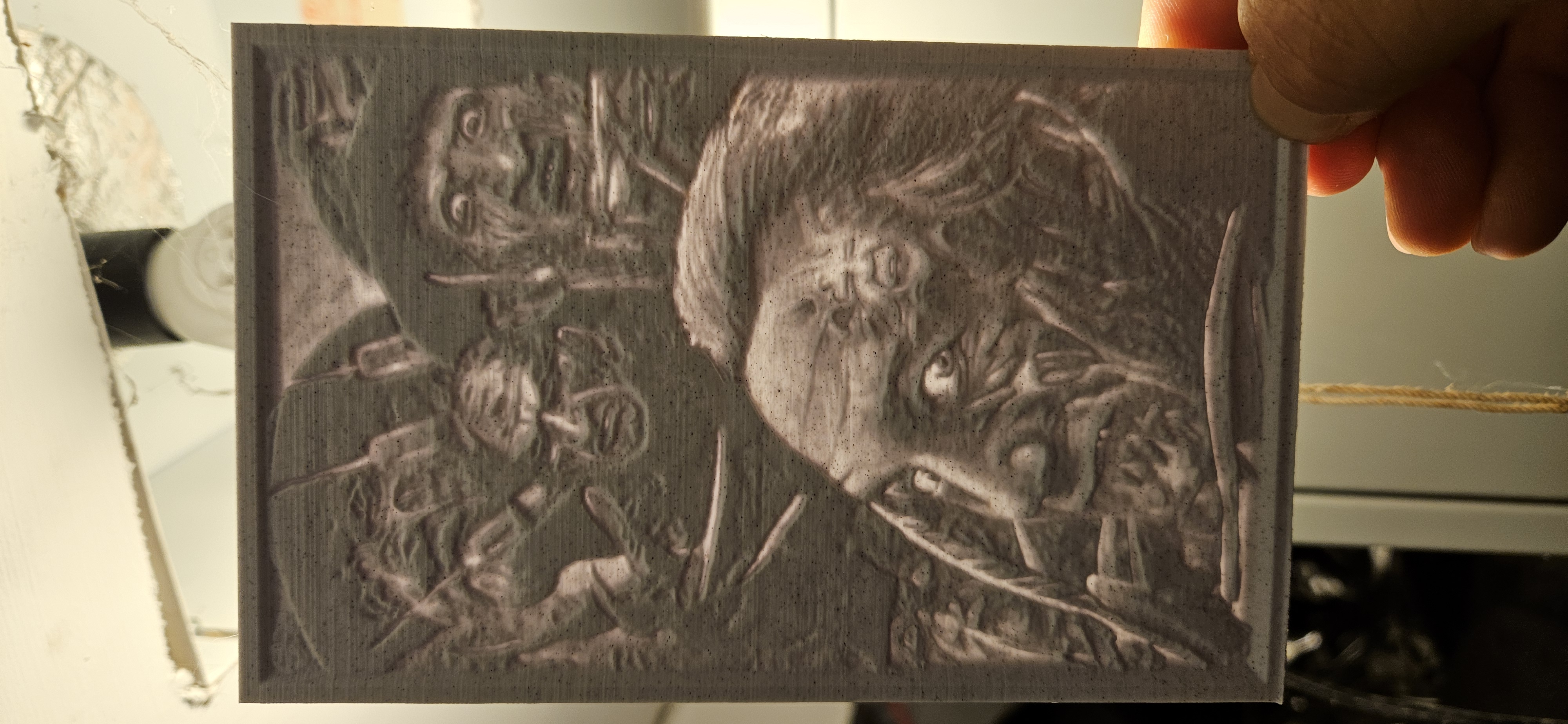 Robert Englund lithophane