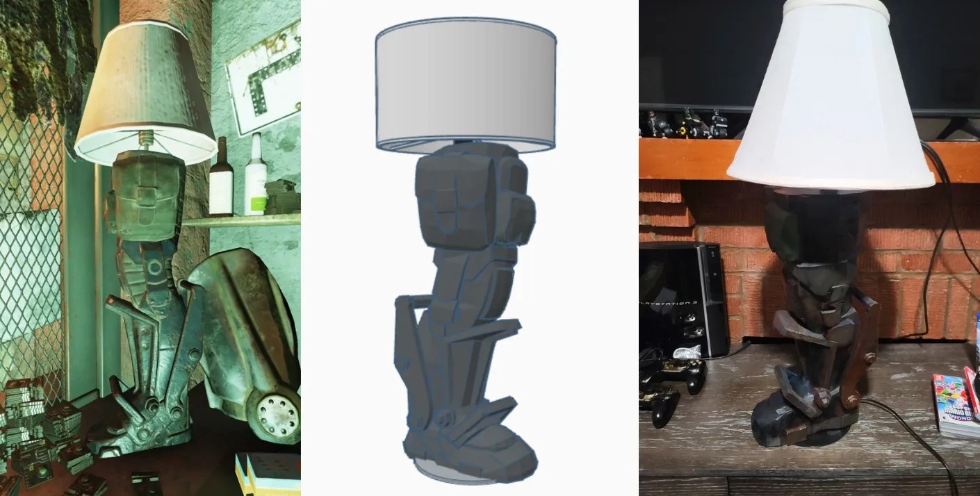 Fallout 76 Marine Armor Leg Lamp