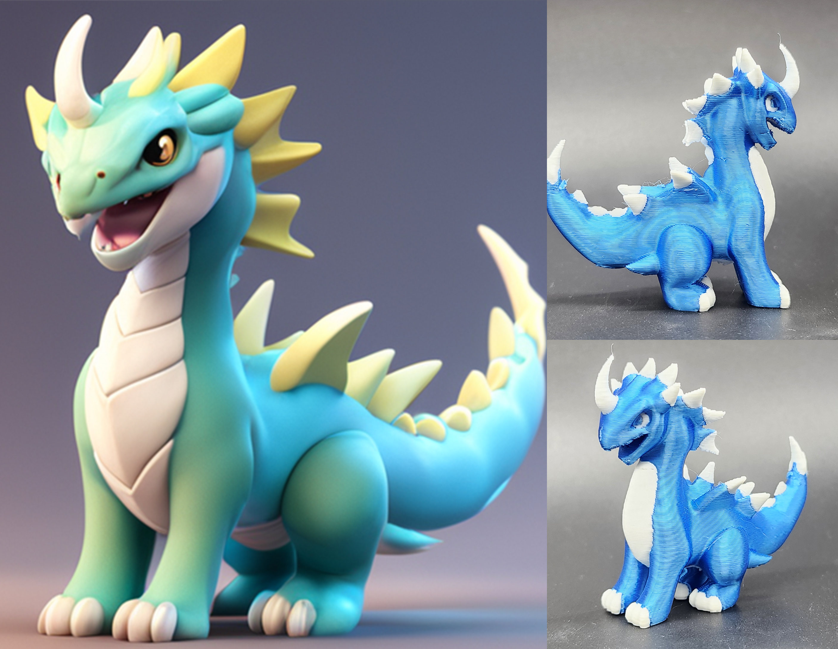 Horned Dragon - AI Generated