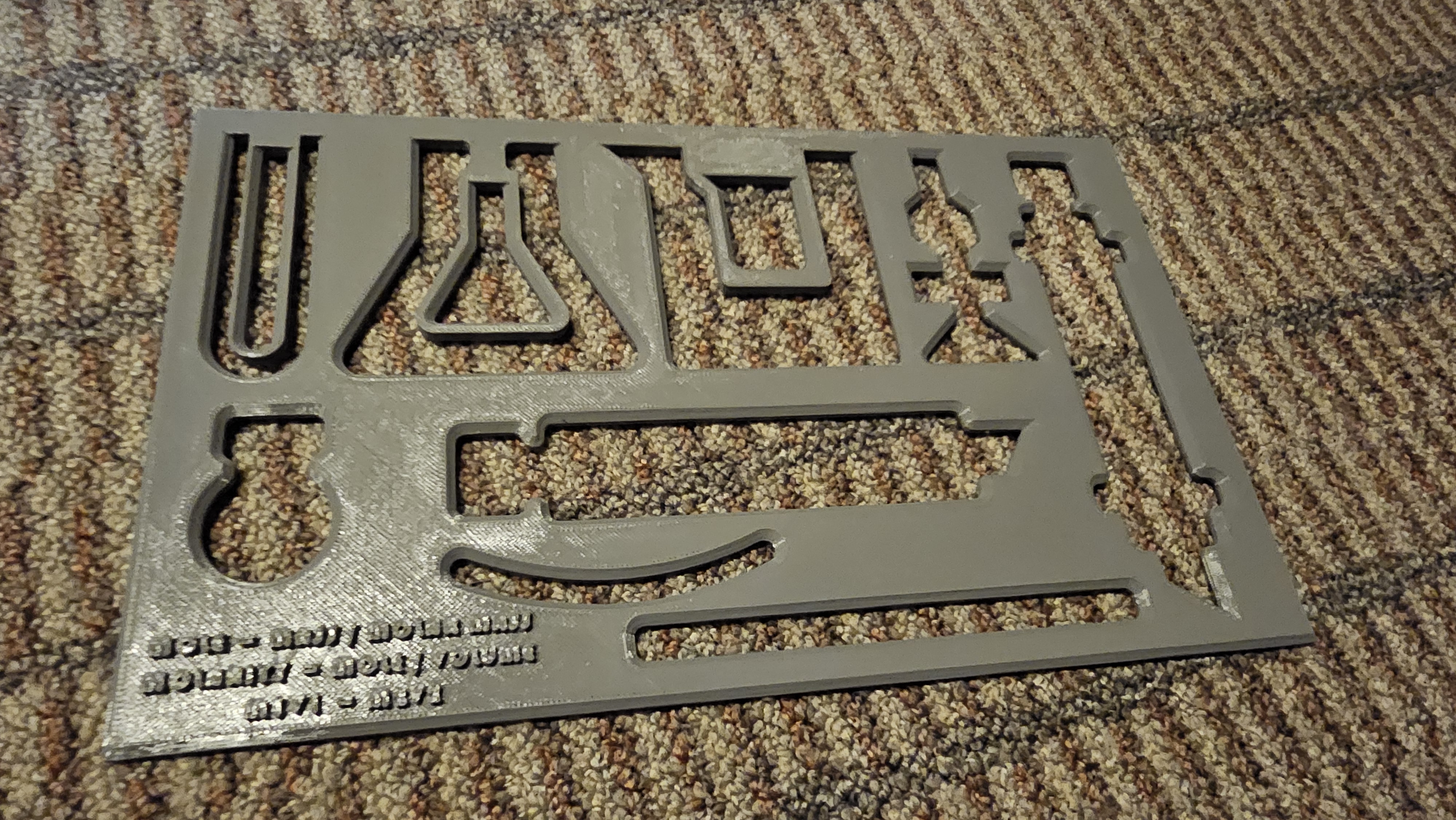 Chemistry Equipment stencil by Anthony Chang Download free STL model