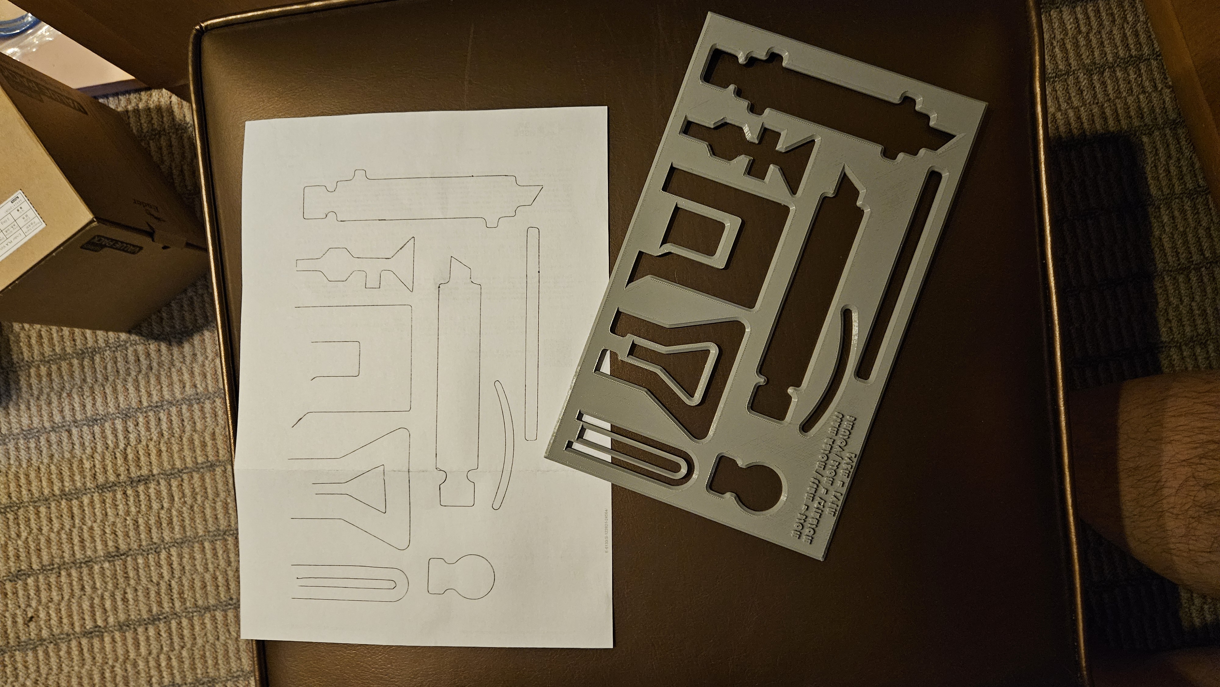 Chemistry Equipment stencil by Anthony Chang Download free STL model