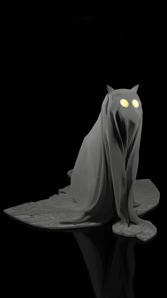 Boo The haloween kitten by Srijan Chandrakar | Download free STL model ...