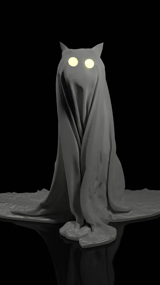 Boo The haloween kitten by Srijan Chandrakar | Download free STL model ...