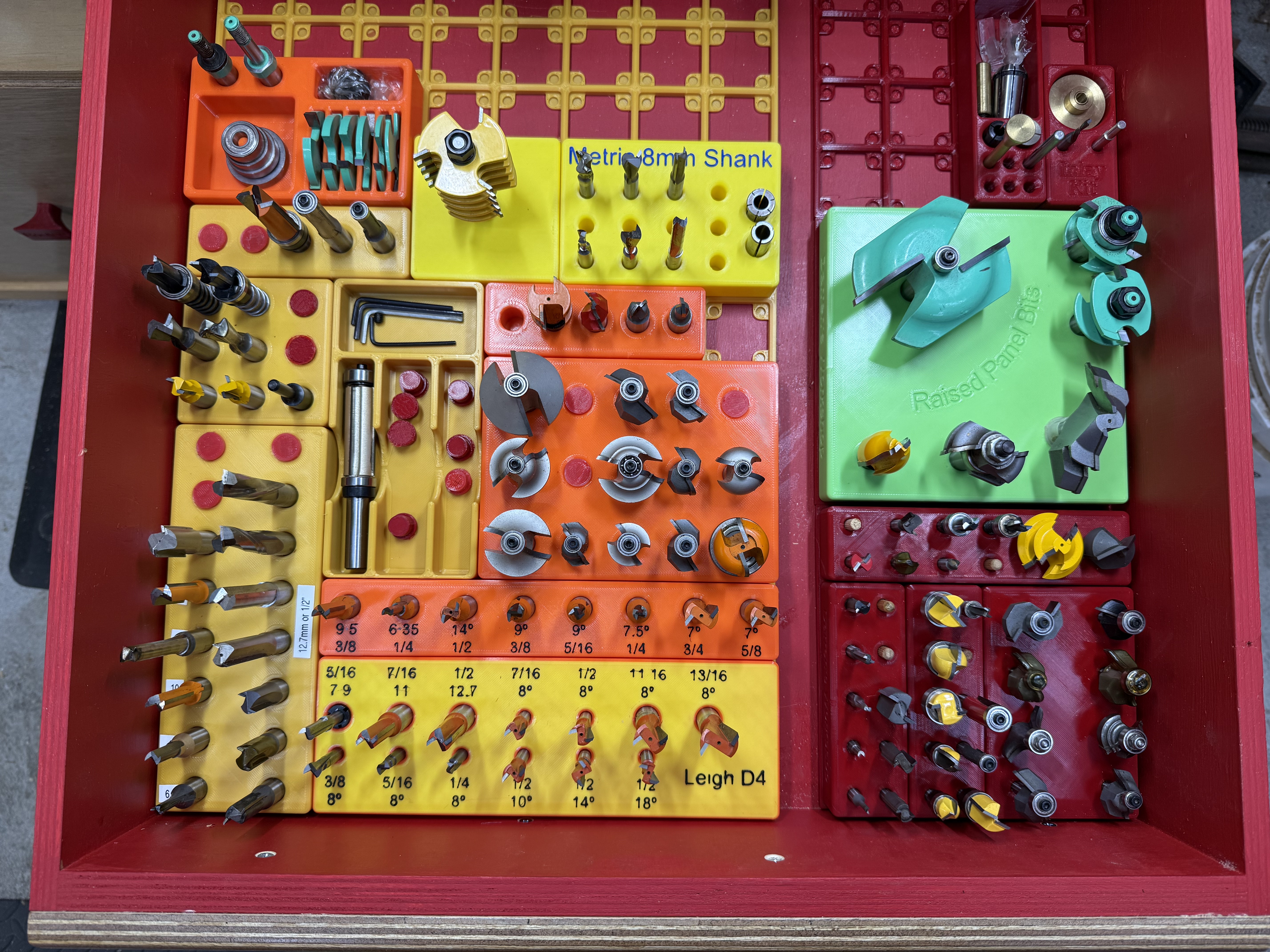 Miniatura 2 do modelo 3D Gridfinity Router Bit storage trays