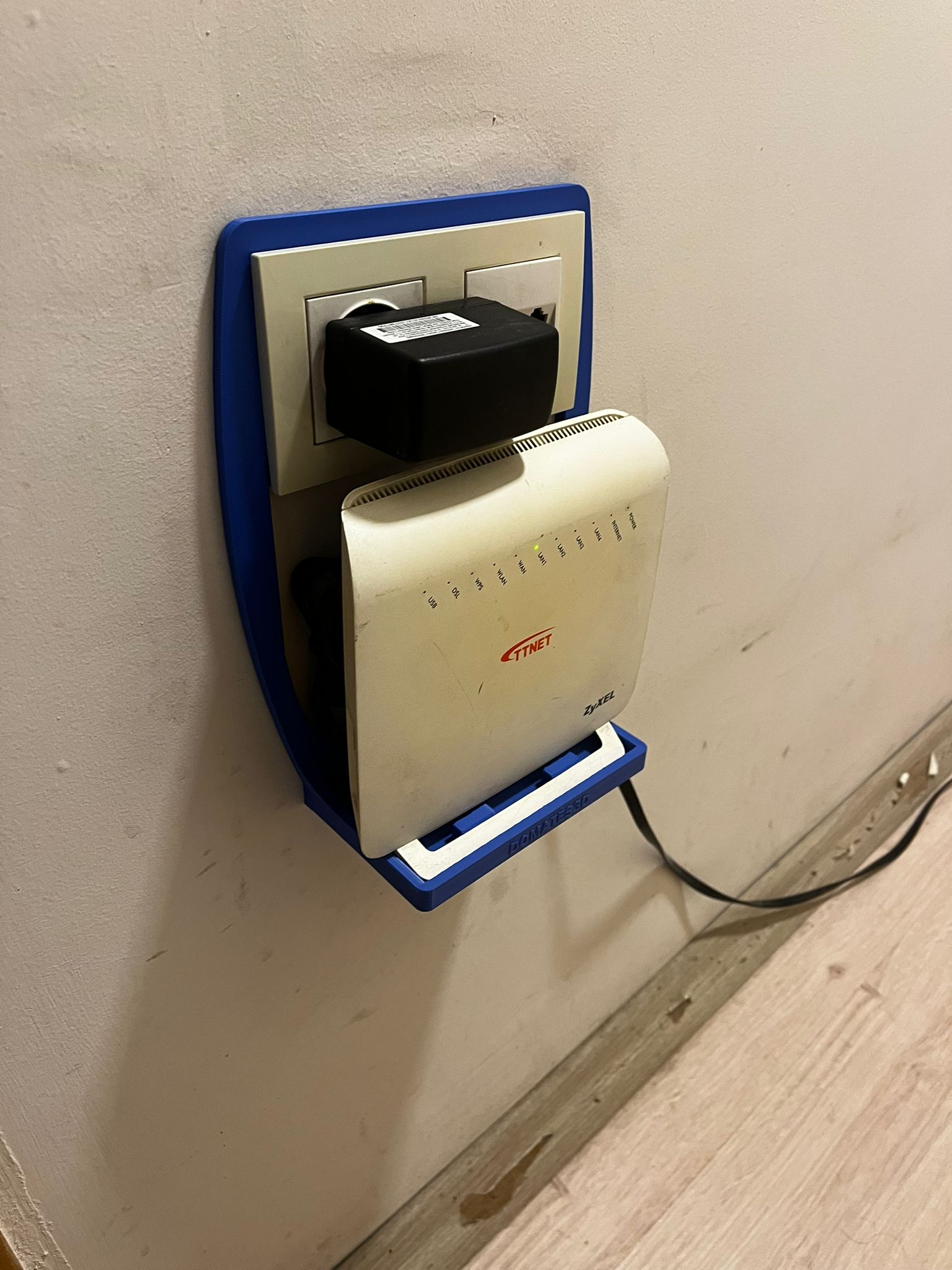 Modem Wall Mount (Zyxel 3312-B10B Modem)