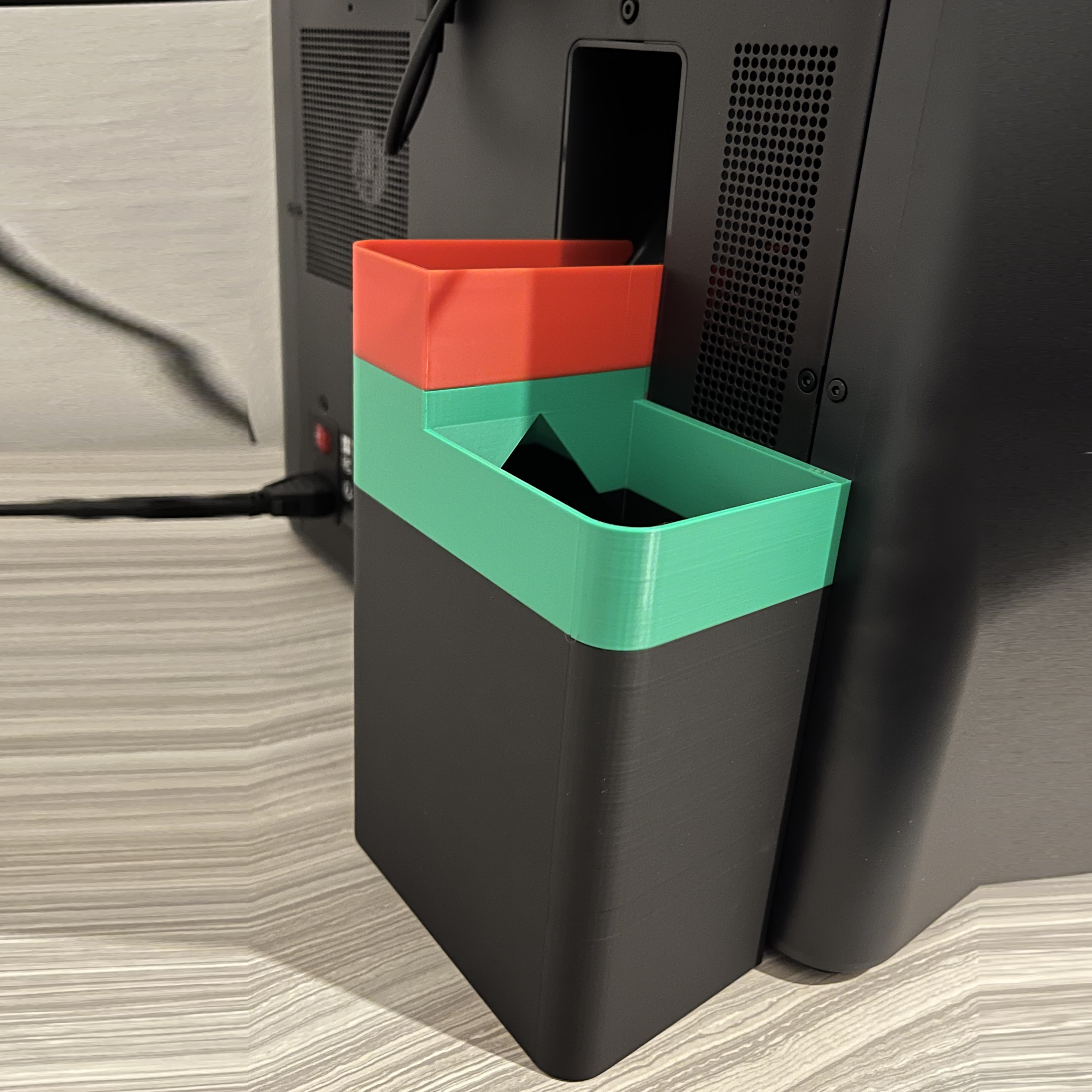 Poop Chute for Bambulab P1S and X1C with magnets