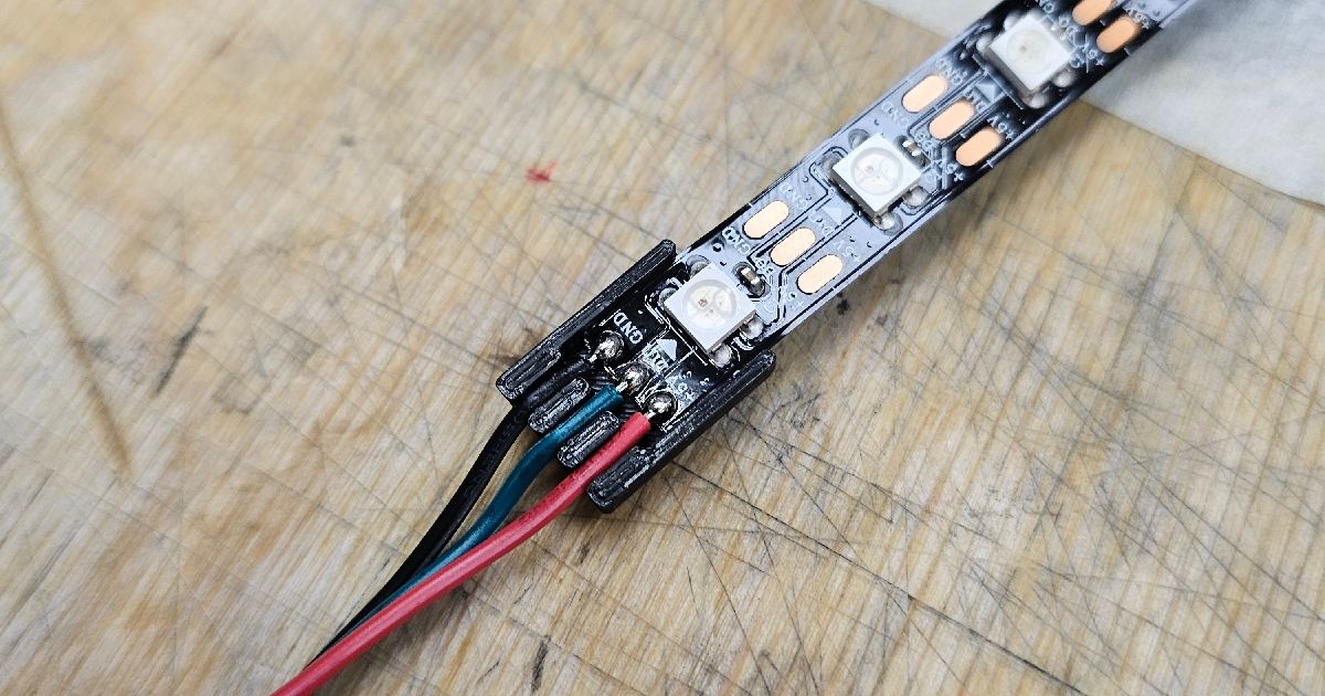 WS2812B, 3 PIN, Connector, LED Strip Stecker by Spiegl Philipp