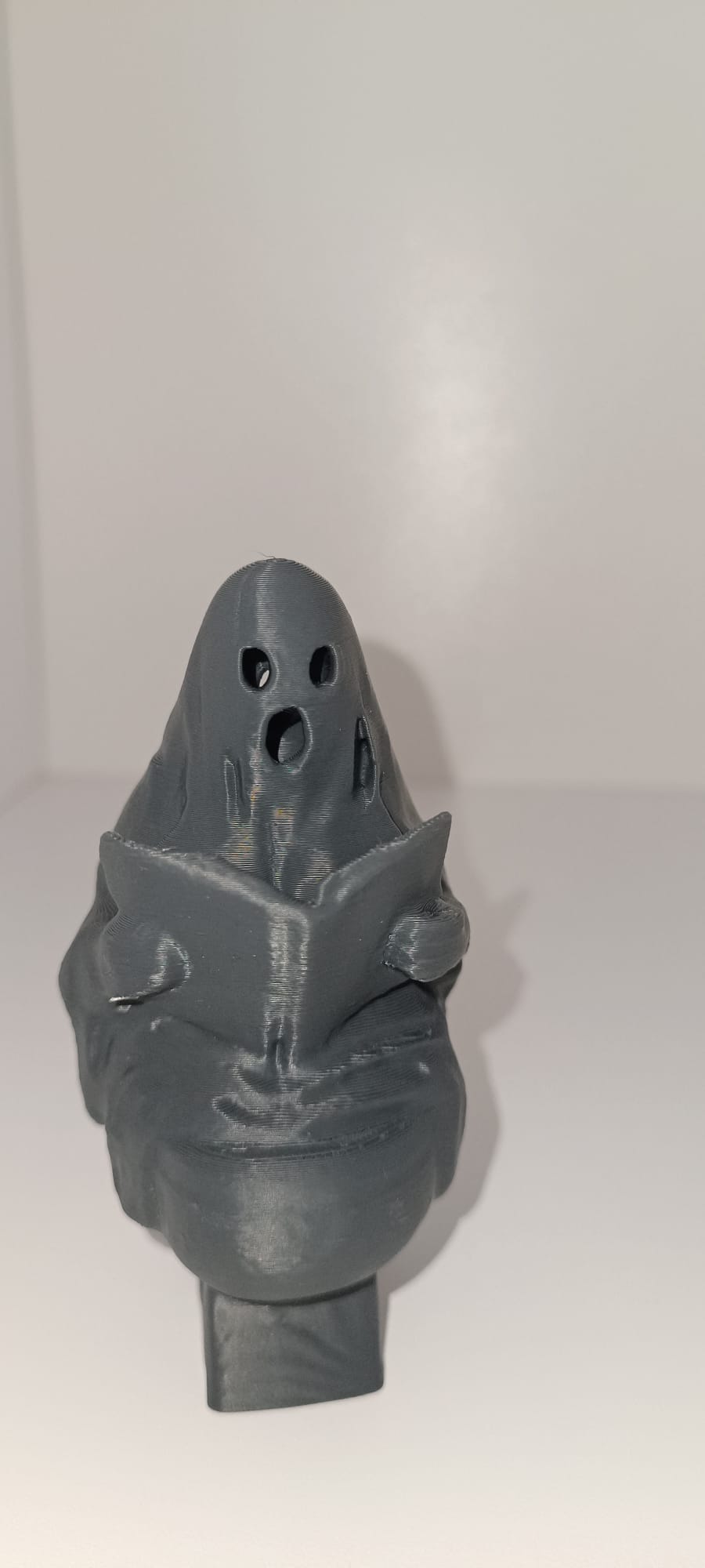 Ghost reading on the toilet