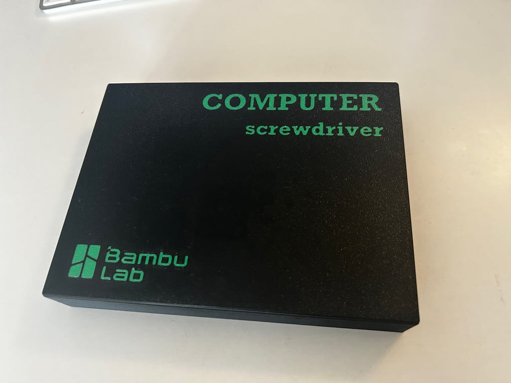 Computer screwdrivers box by Smithpl Download free STL model