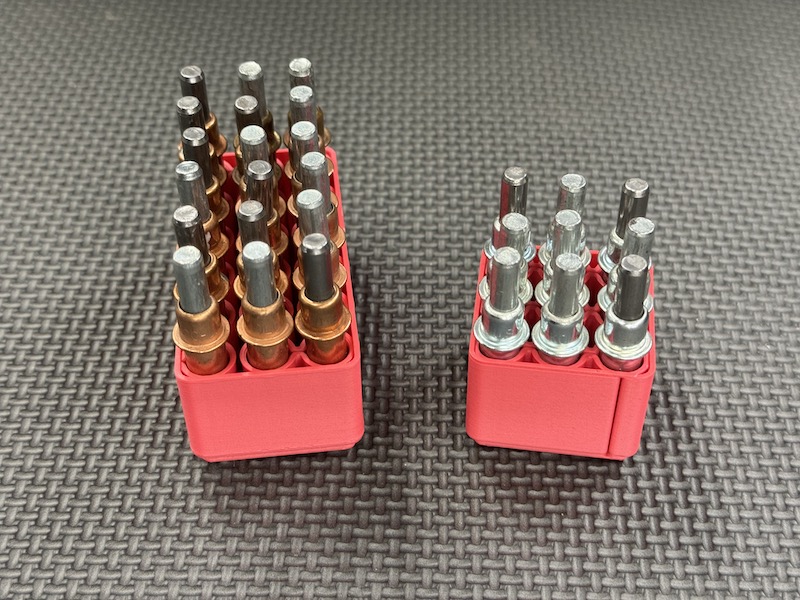 Gridfinity Holders for Cleco Fasteners (Vase Mode)