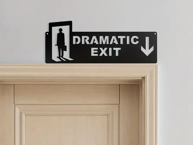 Dramatic Exit Sign