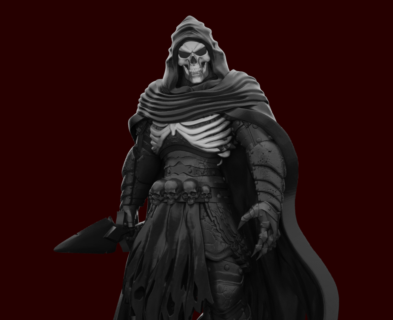Skeleton Shadow Assassin Figure