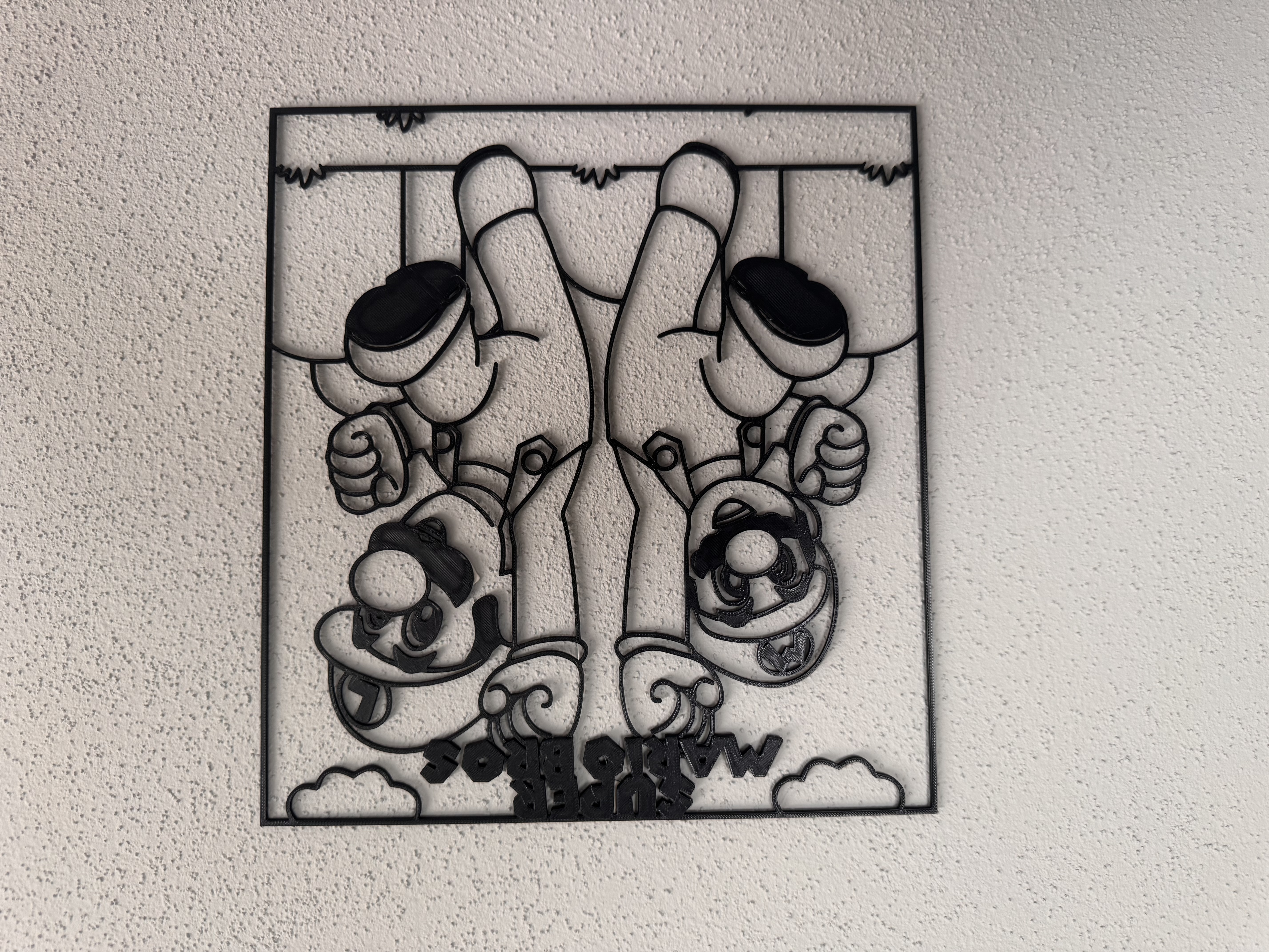 Super Mario Bros Wall Art Frame