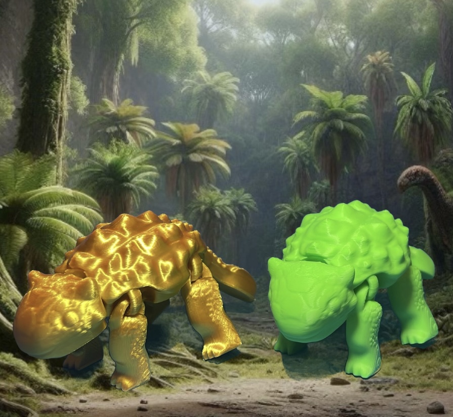 Cute baby ankylosaurs