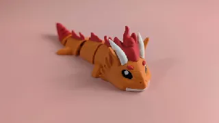 Fire Dragon - Articulated Figure Keychain