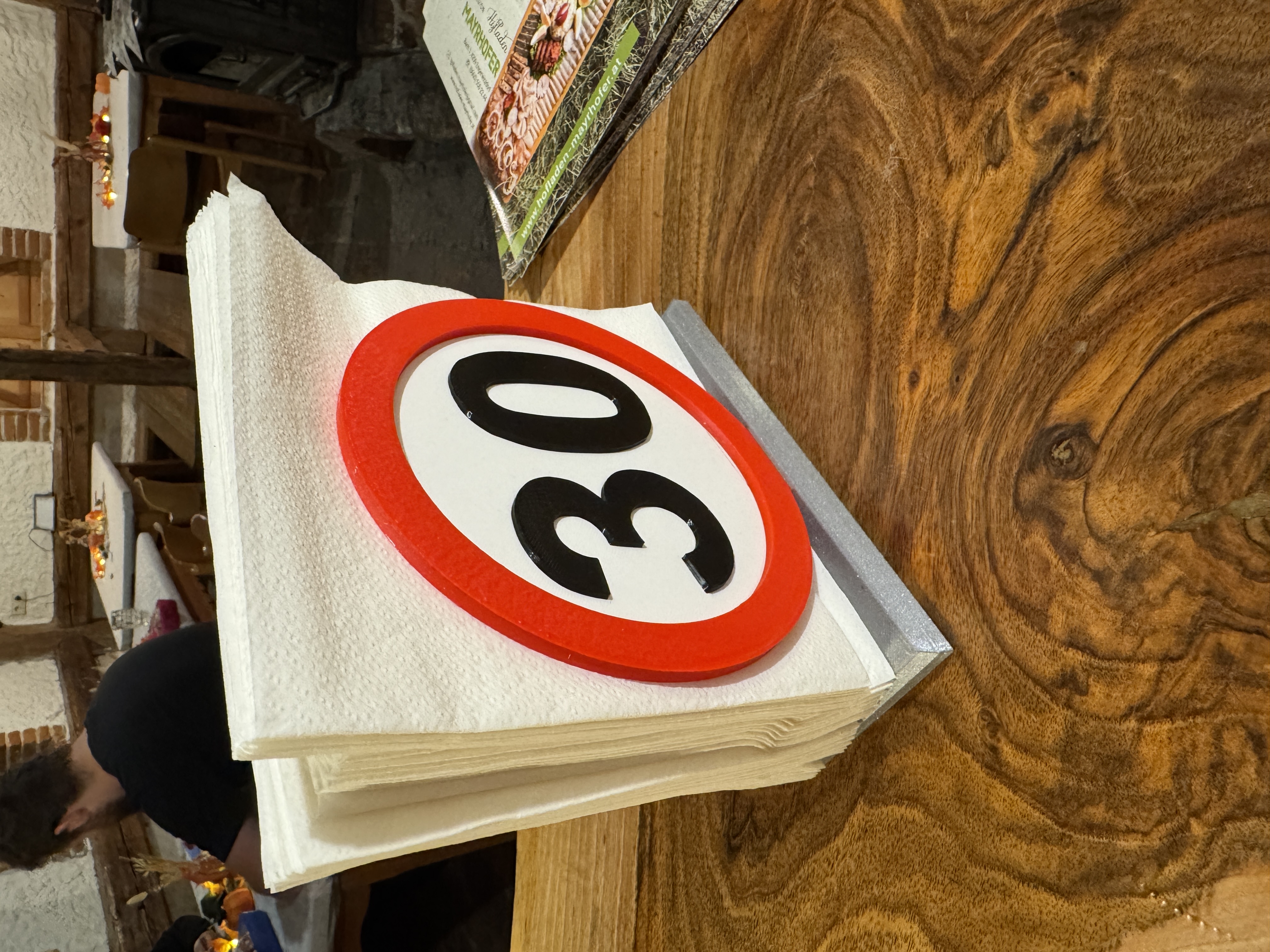 Birthday napkin holder