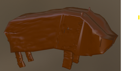 low poly wild boar