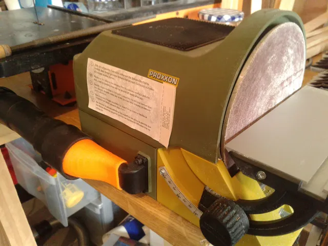 Dust collector for Proxxon disc sander