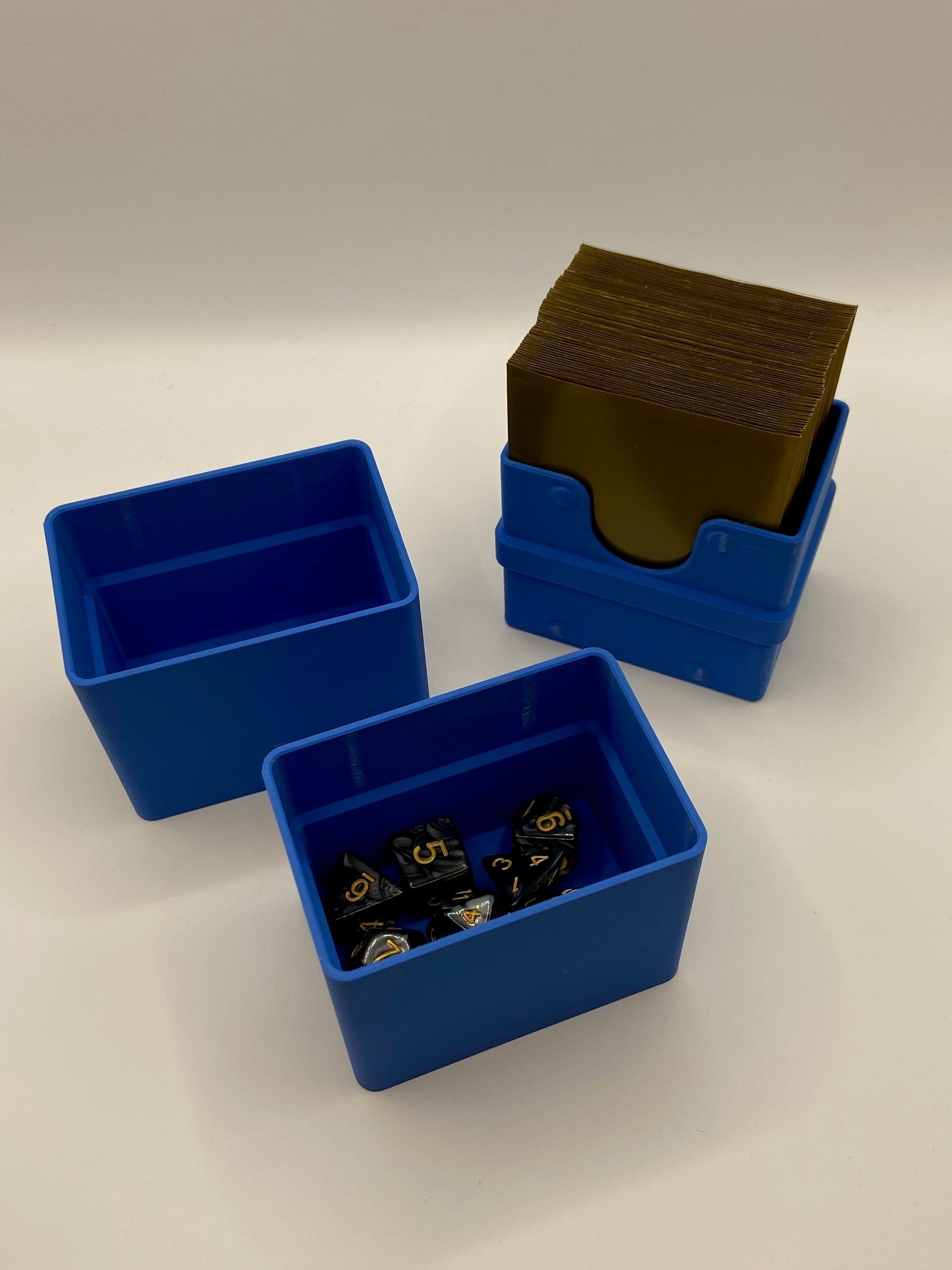 The Minimalist AND Buddy Deck Box - Magic the Gathering - Pokémon - Yu-gi-oh - 3D Printed Deck Box with dice compartment