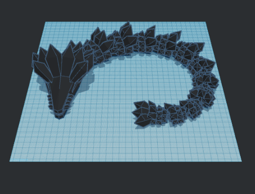 articulated crystal dragon