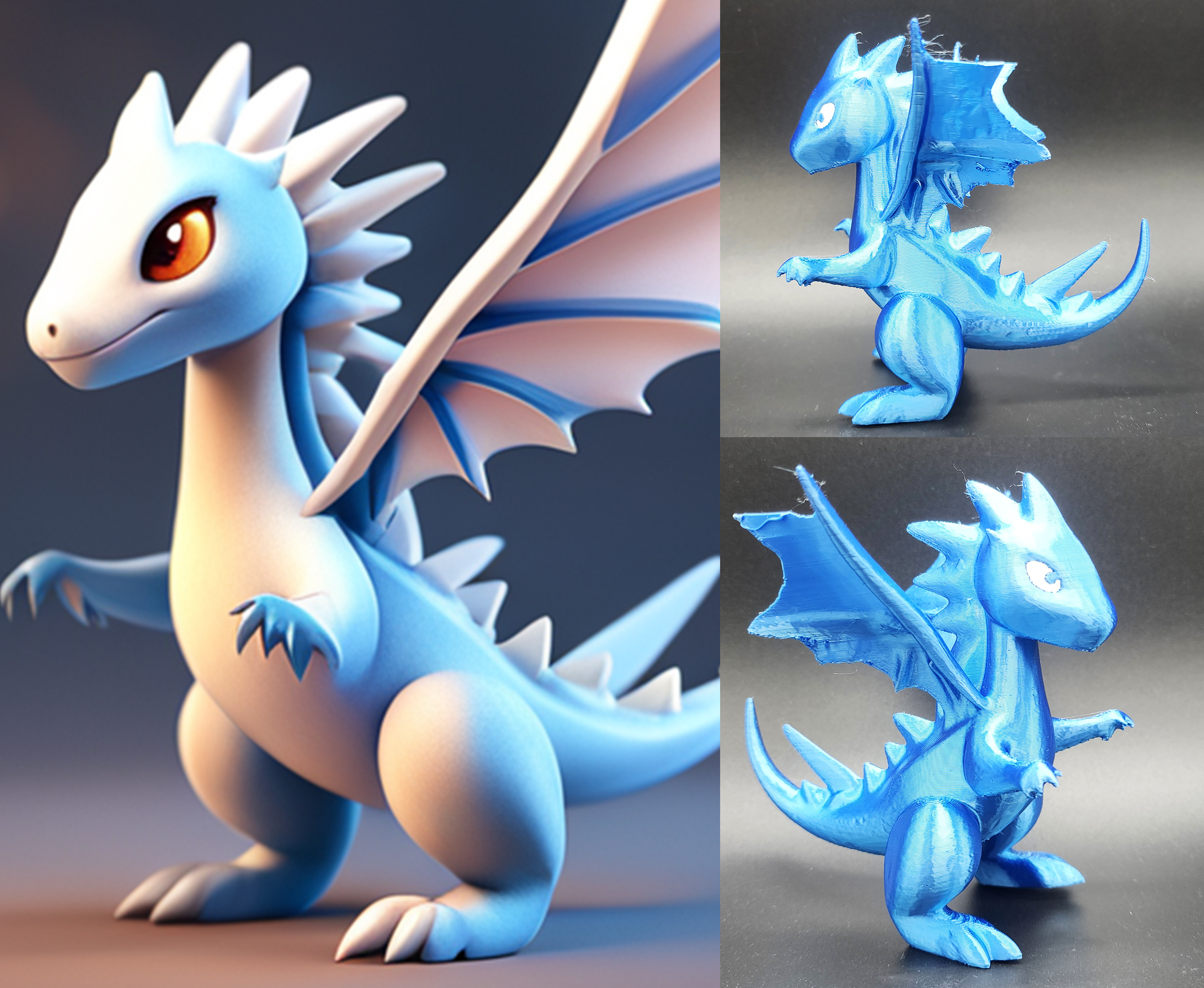 Standing Dragon - AI Generated