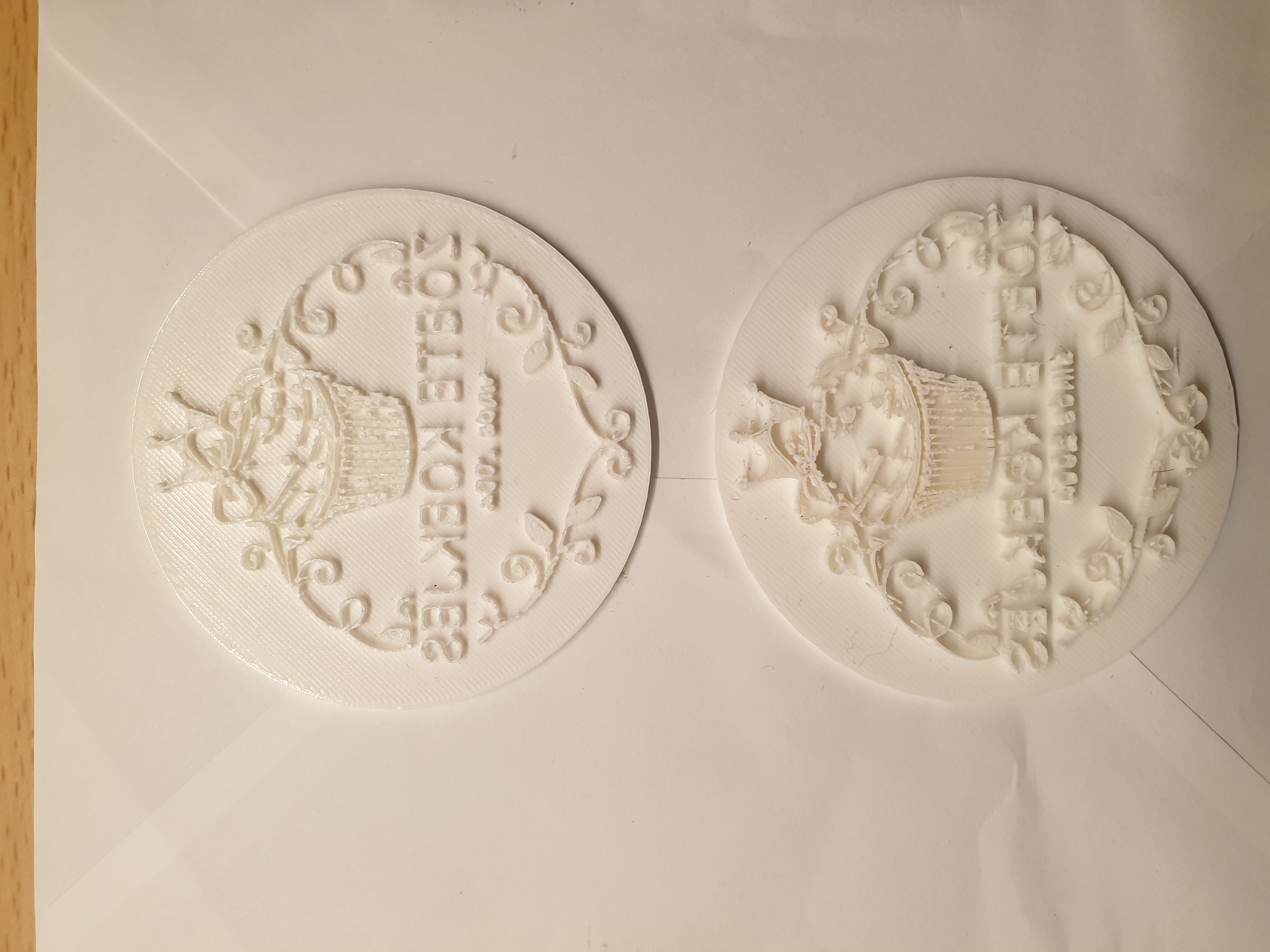 Fondant  stamp business card