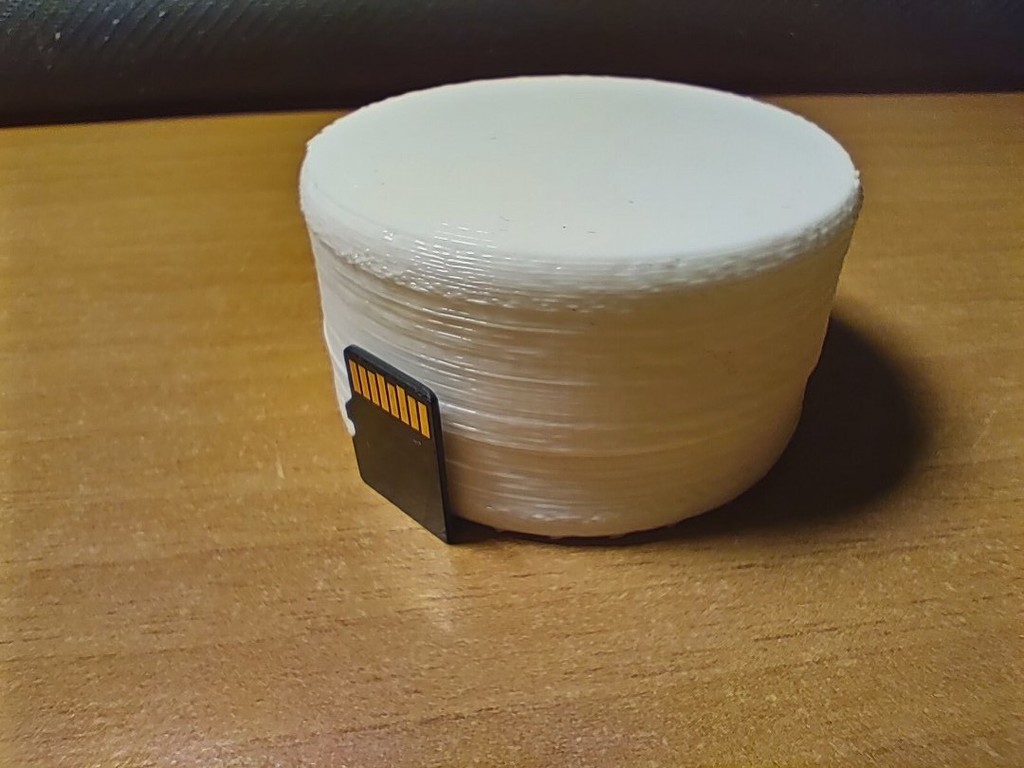MicroSD Card Holder 10 Pcs Round by luke85s Download free STL model