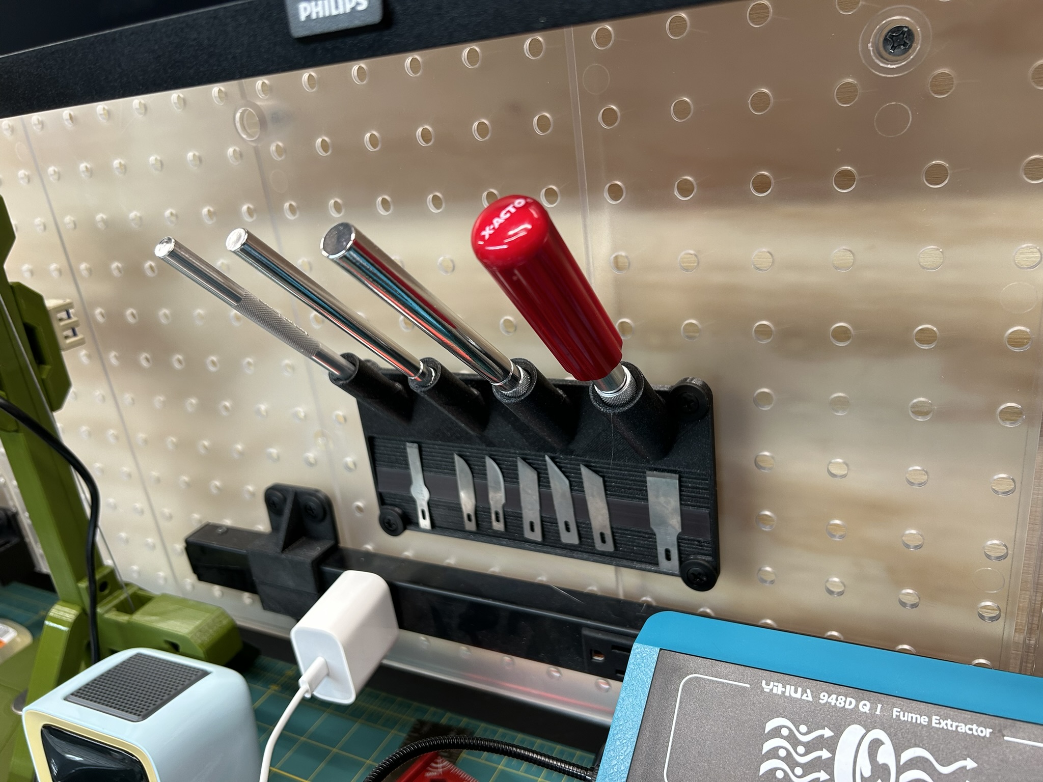 X-Acto / Hobby Knife Pegboard Storage