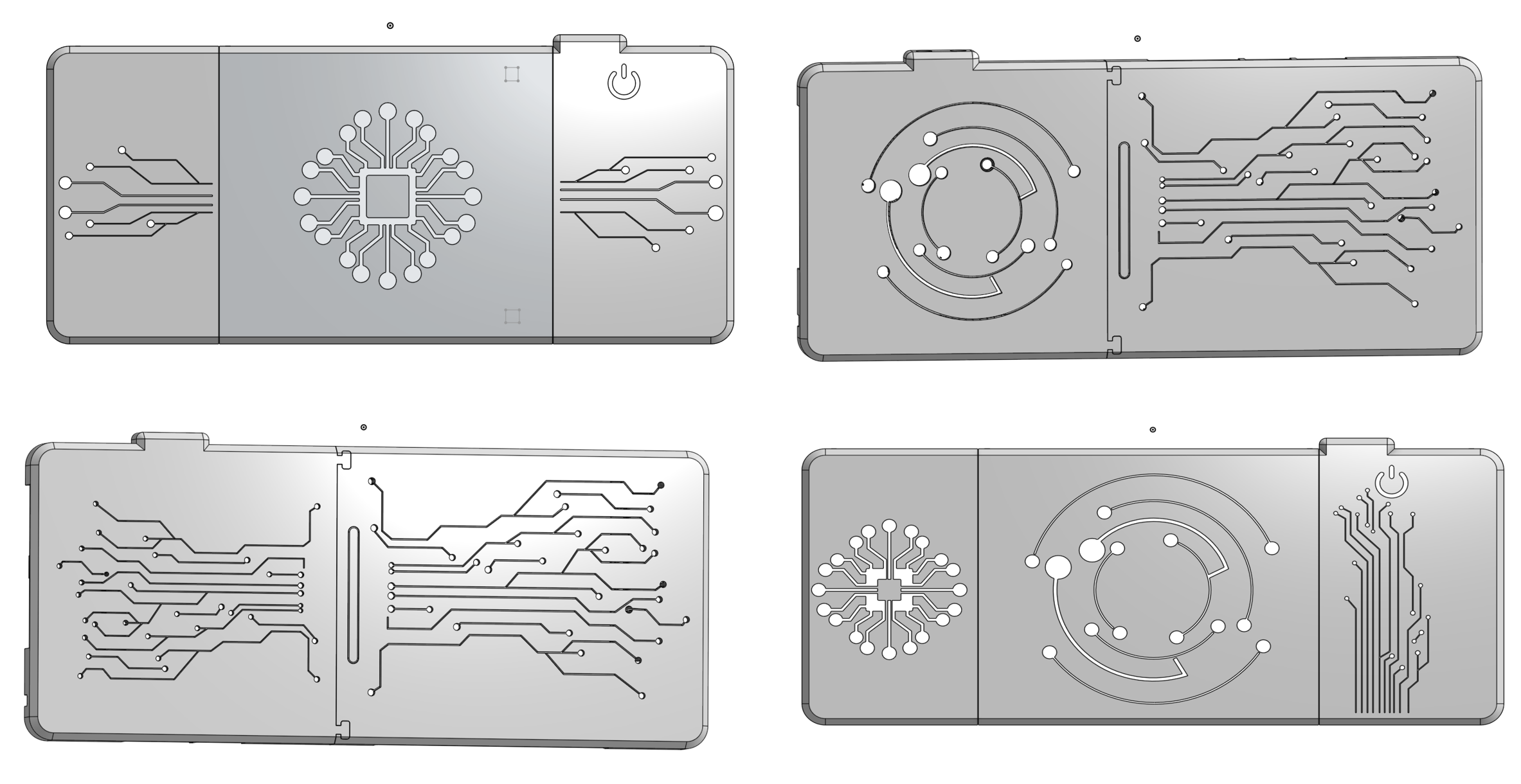 3D Printable Mainboard Case Circuits Style