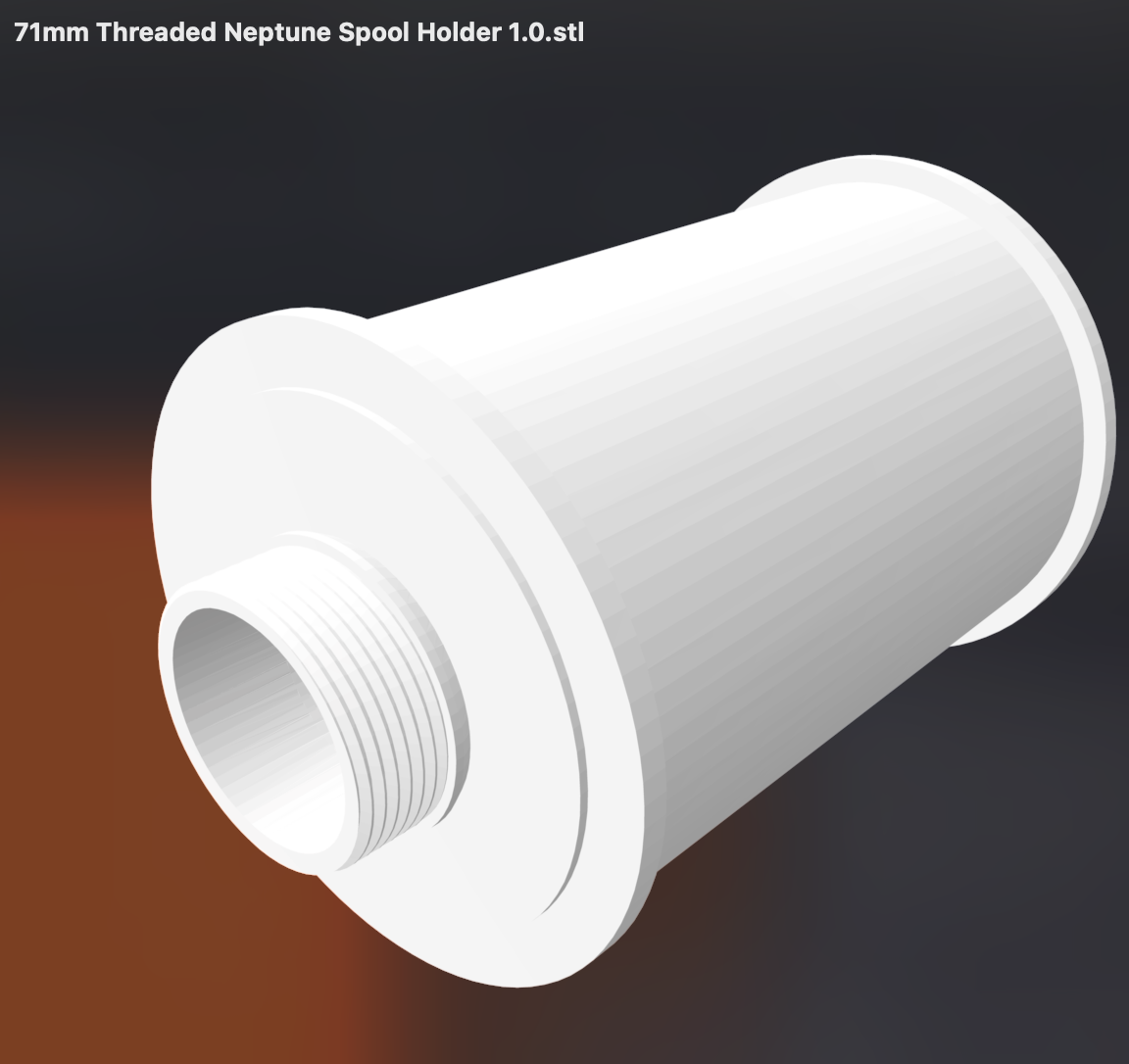 71mm OD Elegoo Neptune 4 Max Threaded Spool Holder