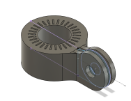 Audio Technica AT2020 adapter for Low Profile Mic Arm
