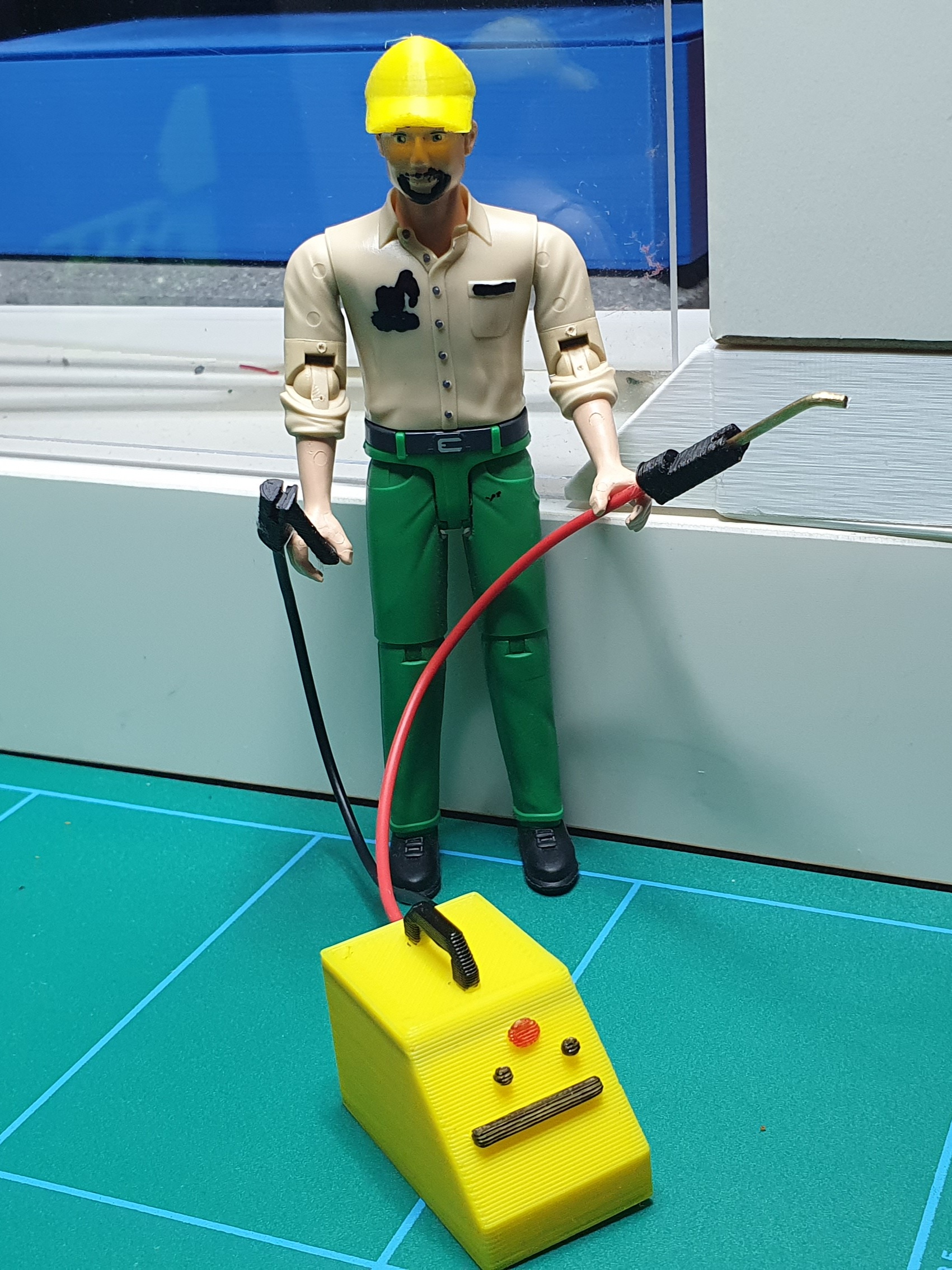 Welding machine scale model for Dioramas 1/16, 1/14, 1/12,1/10