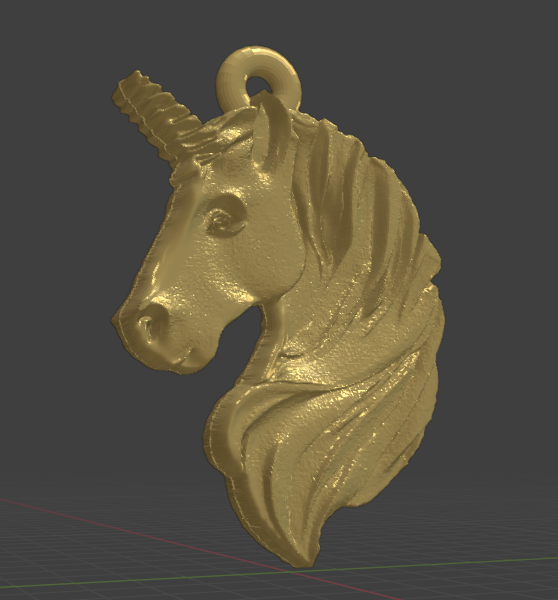 Unicorn Head Keychain