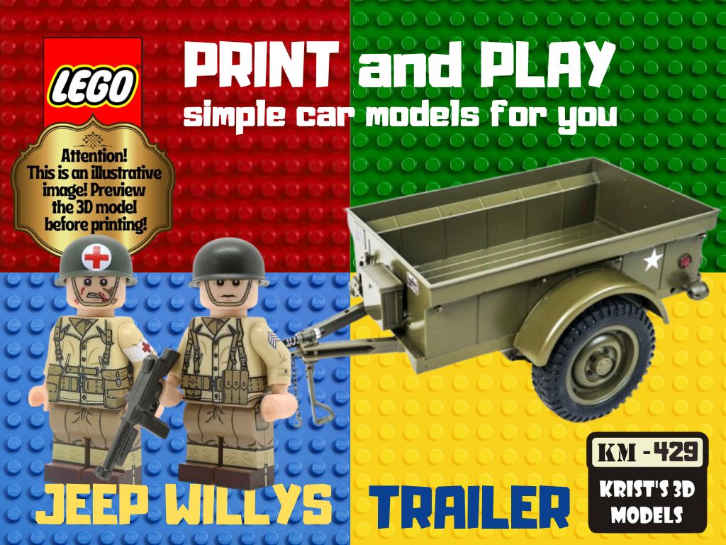 LEGO JEEP WILLYS TRAILER