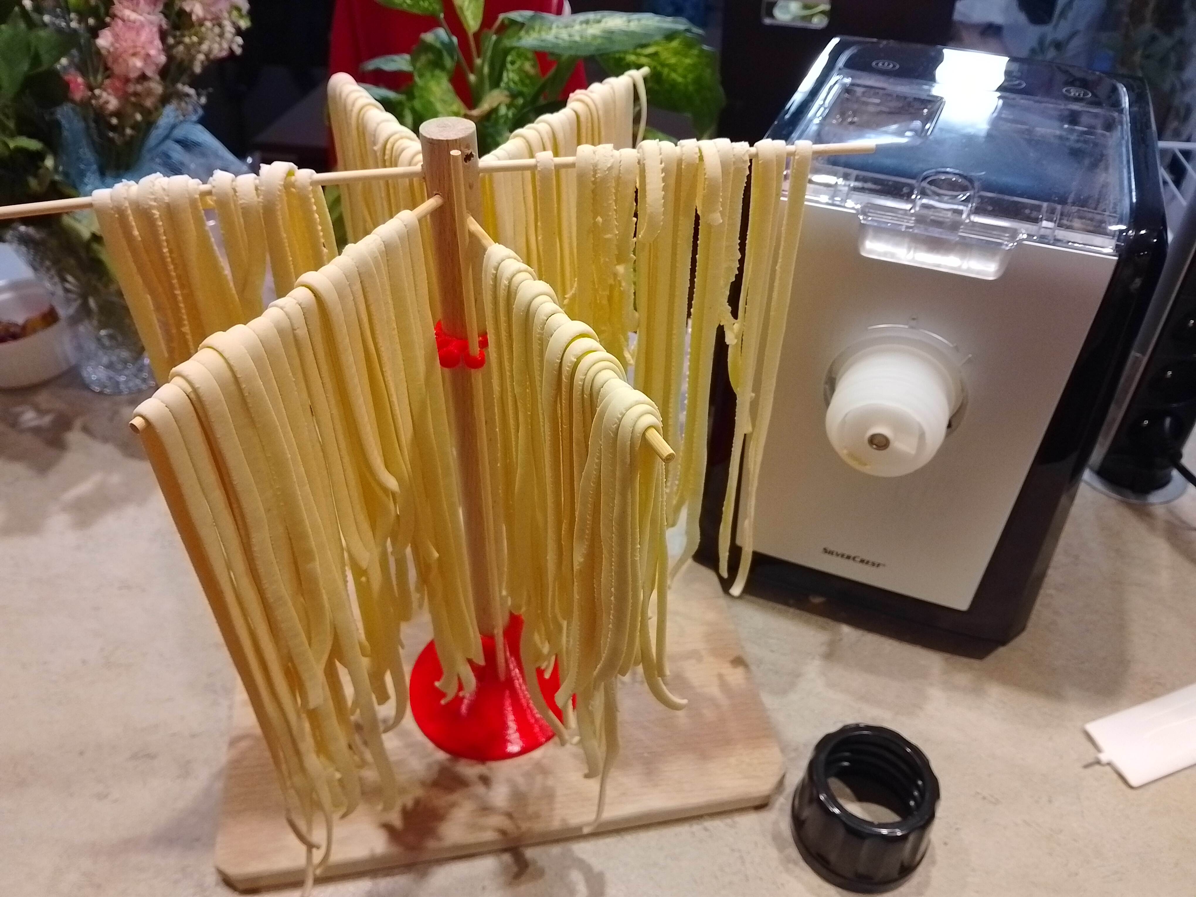 Spaghetti pasta drying rack stand by Pavouk106 Download free STL