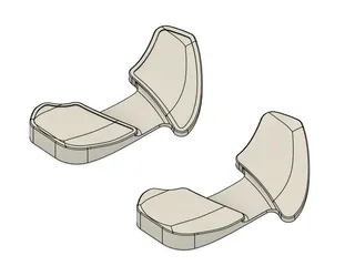 Movable ergonomic wrist rest by RollingSloth | Download free STL model ...