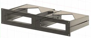 thumbnail interactive-video image 1 of 2U 19" Rack Mount Kit For 1-2 MiniSforum MS-01, Add 2nd Device, Fan Kit, Color Options, Made In Spain By Winther3d 1 of 2
