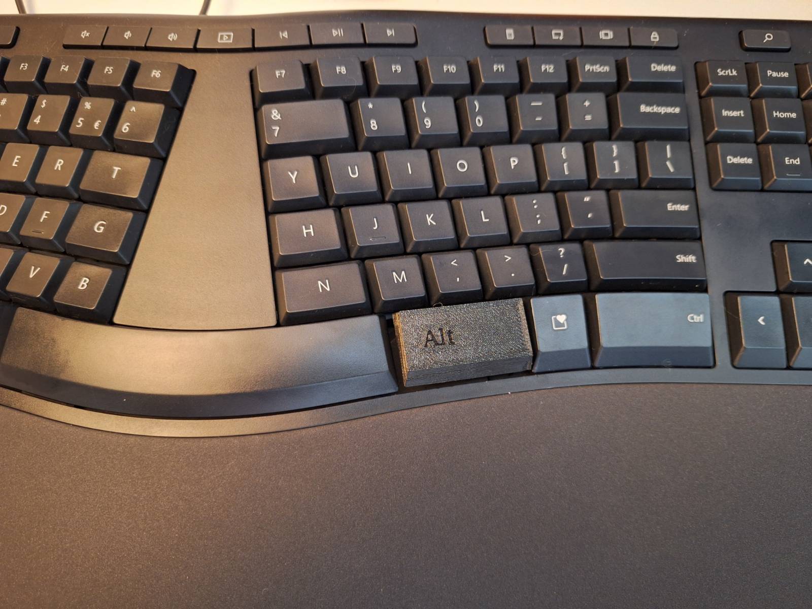 Microsoft Ergonomic Keyboard Office key replacement with longer Alt
