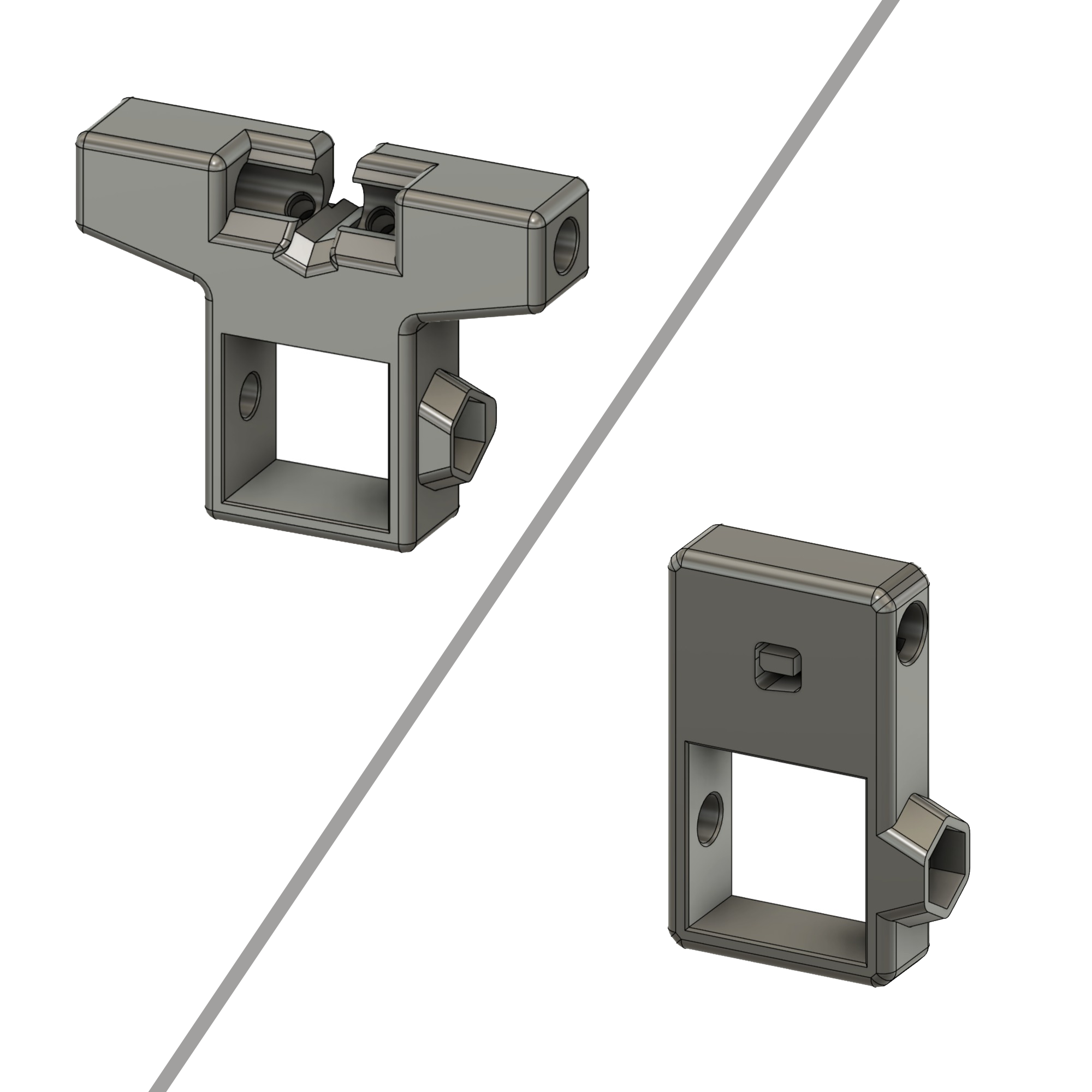 Yagi antenna quick release mount/Быстросъемное крепление для антенны Уда-Яги