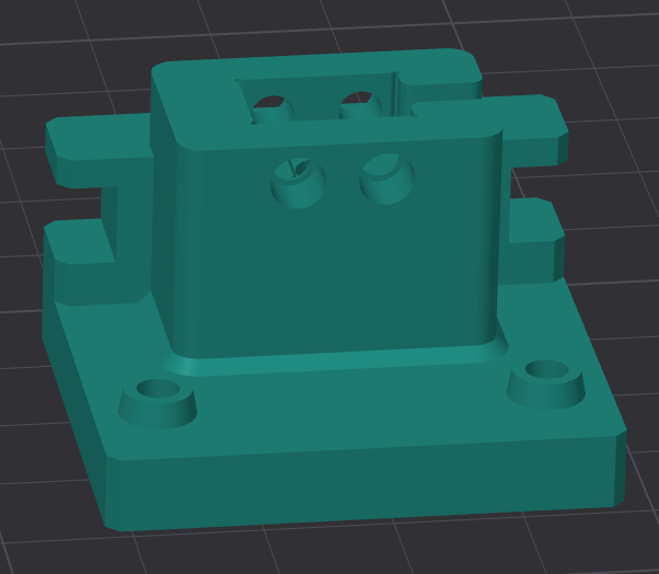 Hero Me Gen7 Bambu Hotend Mount 3D model thumbnail