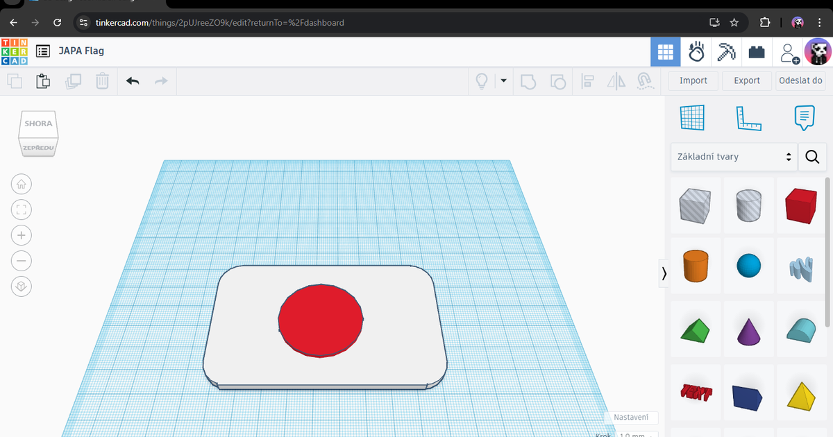 JAPAN FLAG! by Japonec845 Download free STL model