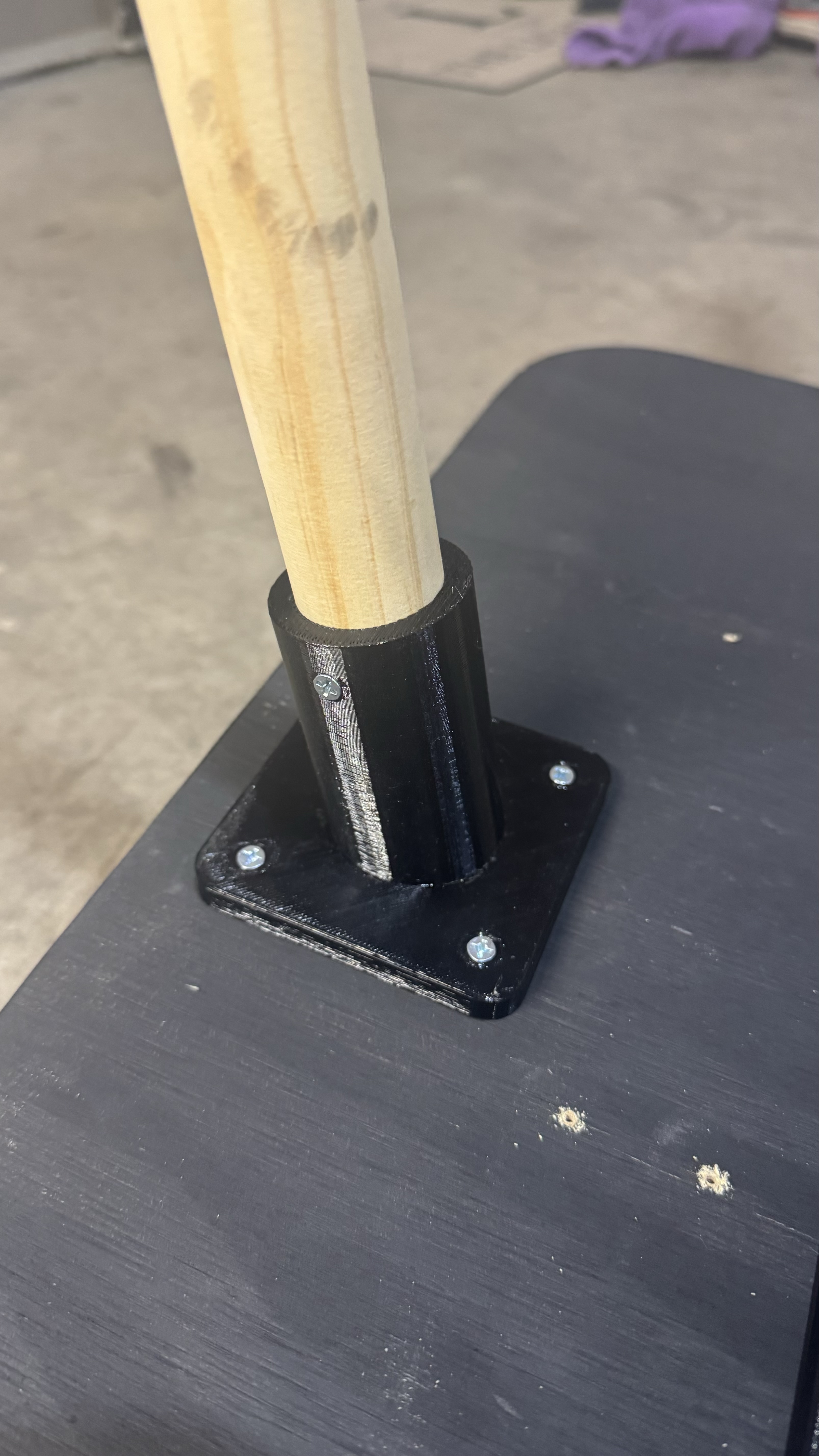 Bike Trainer Table Leg Bracket