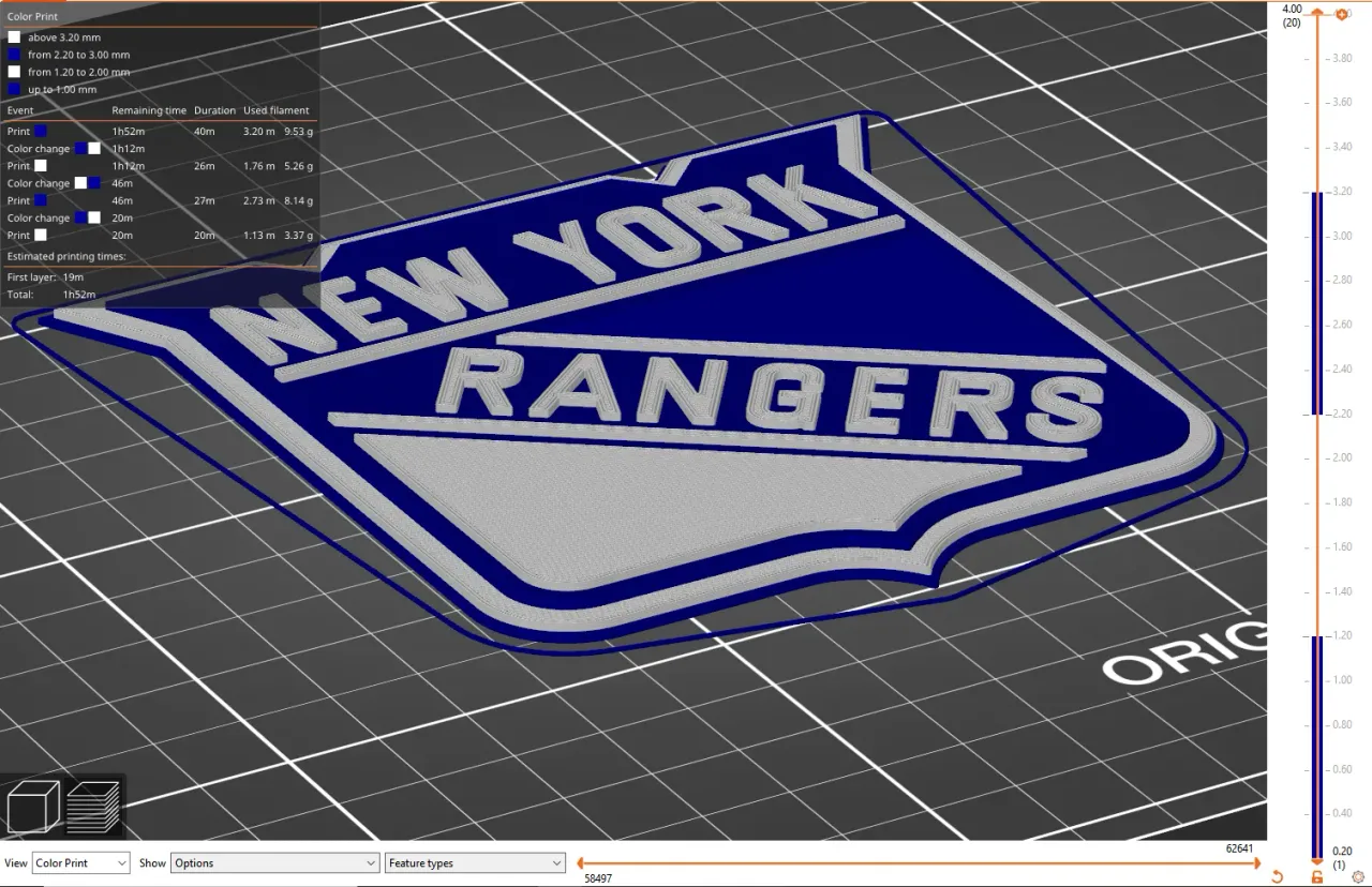 New York Rangers 3D Logo by TperroneDesign