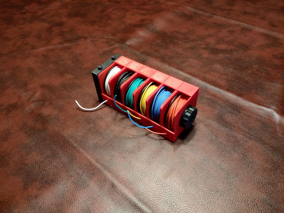 Miniatura 2 do modelo 3D Modular wire spool holder