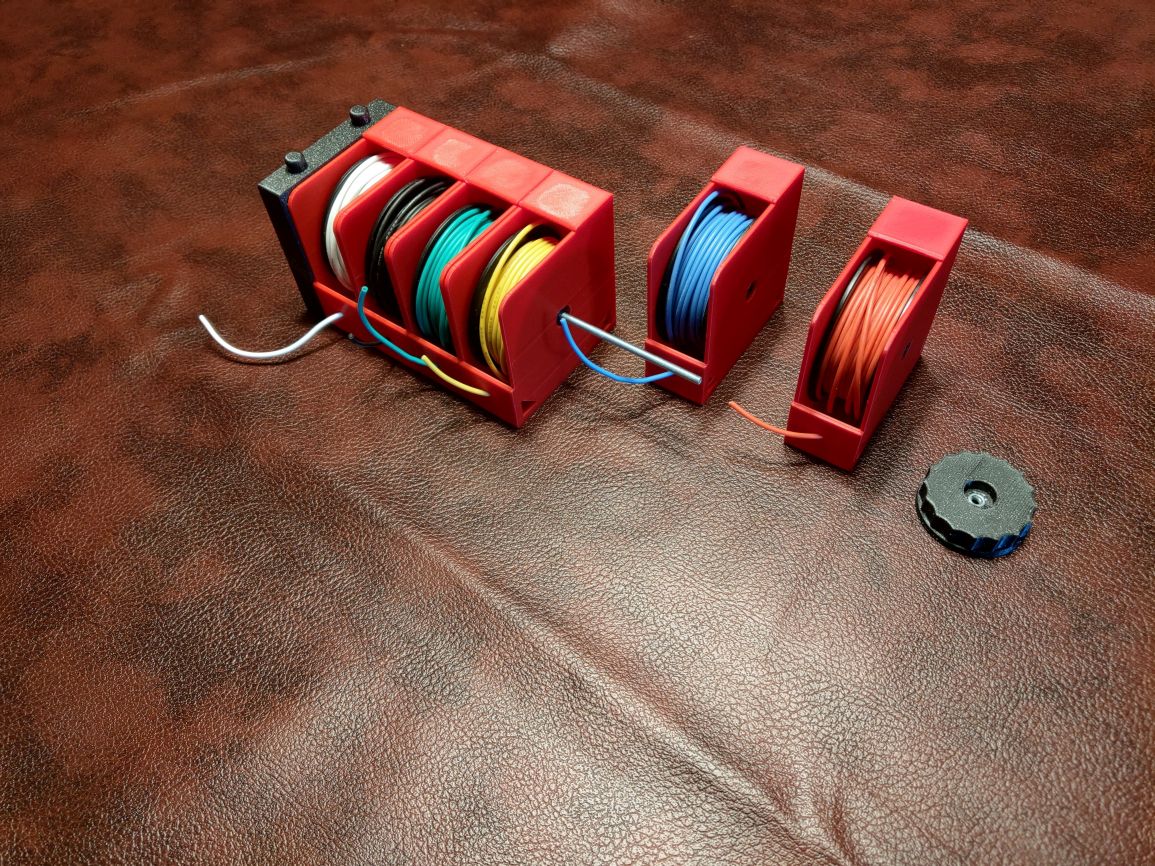 Miniatura 3 do modelo 3D Modular wire spool holder