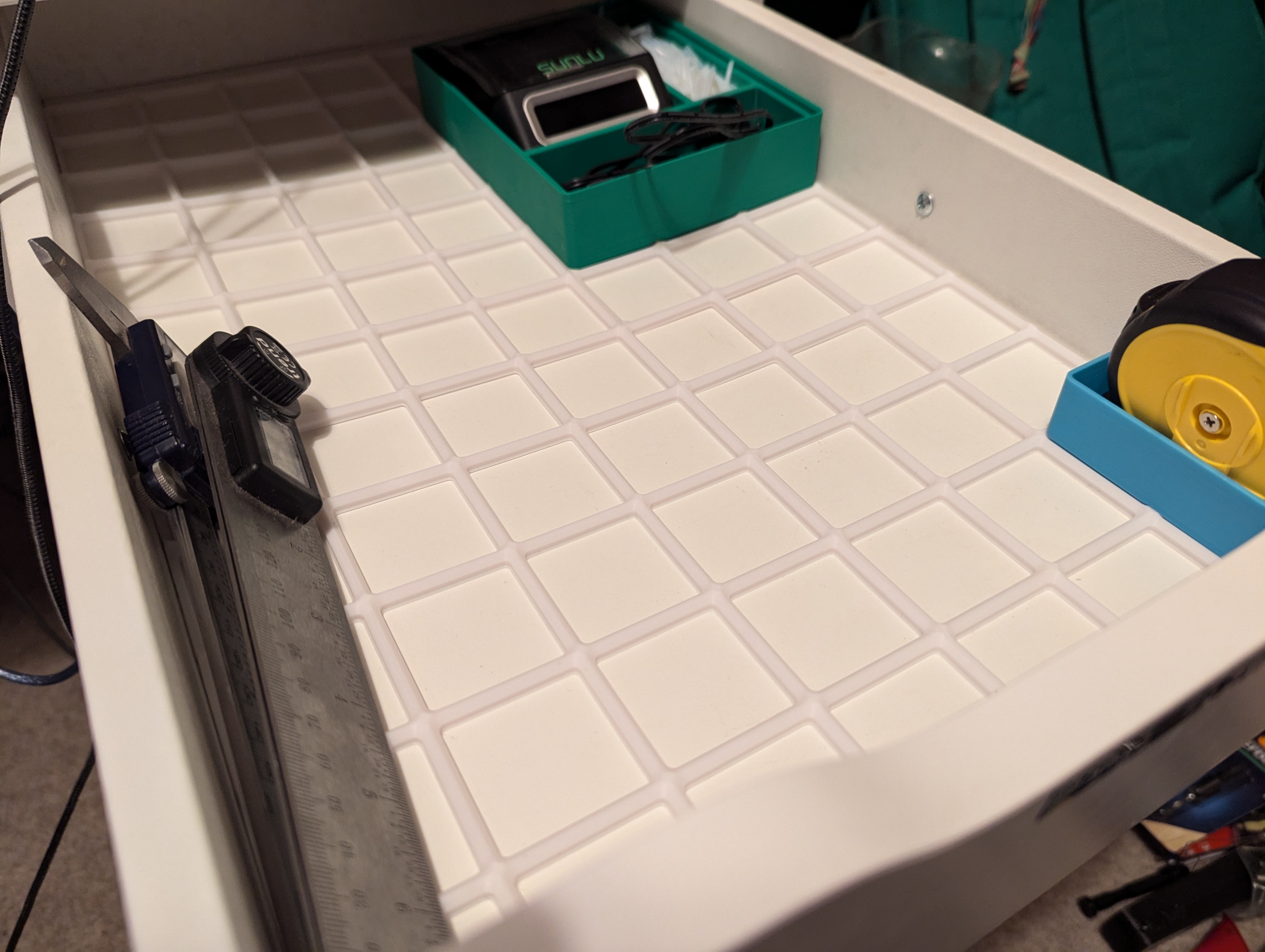Gridfinity Grid for Ikea Alex 3D model thumbnail