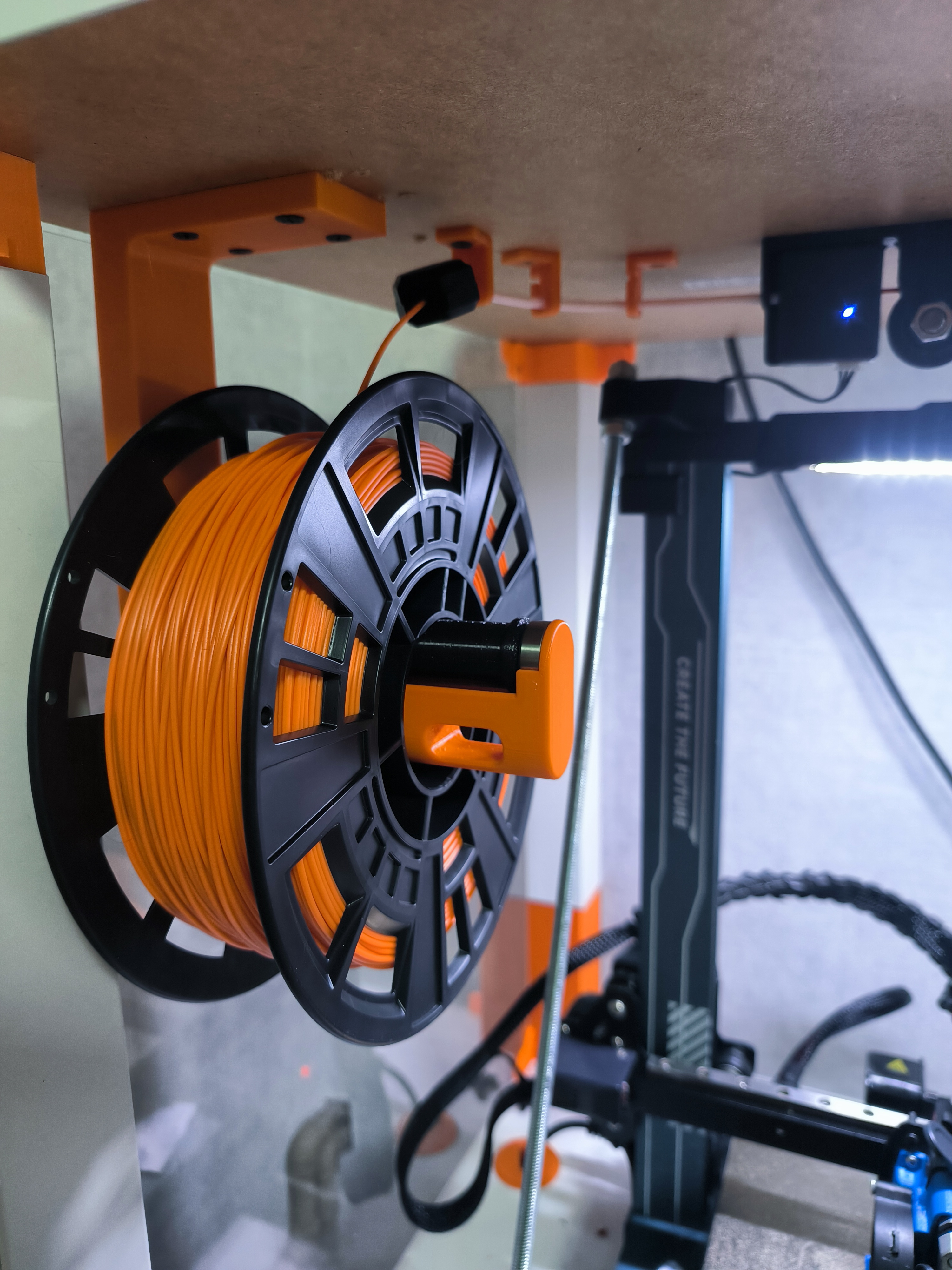 Ikea Lack Spool hanging Holder for Neptune 3 pro 3D model thumbnail