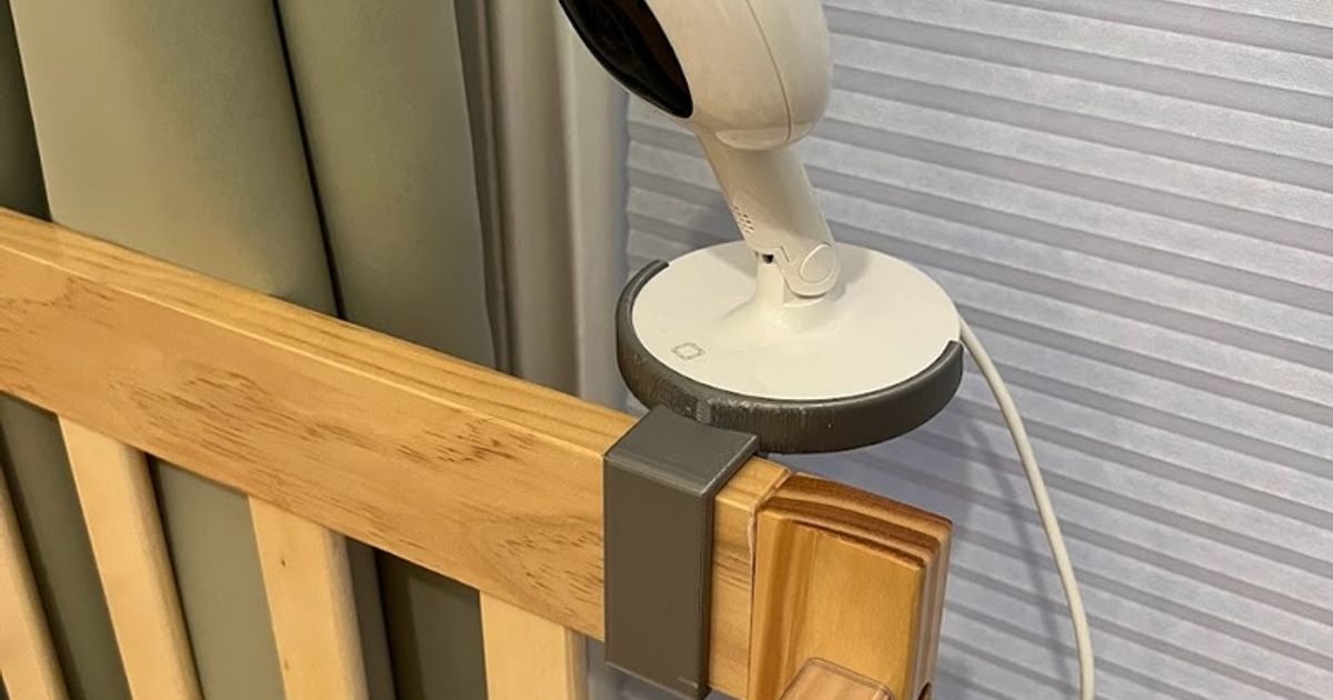 Nanit baby monitor crib attachment by jkim_makes Download free STL model