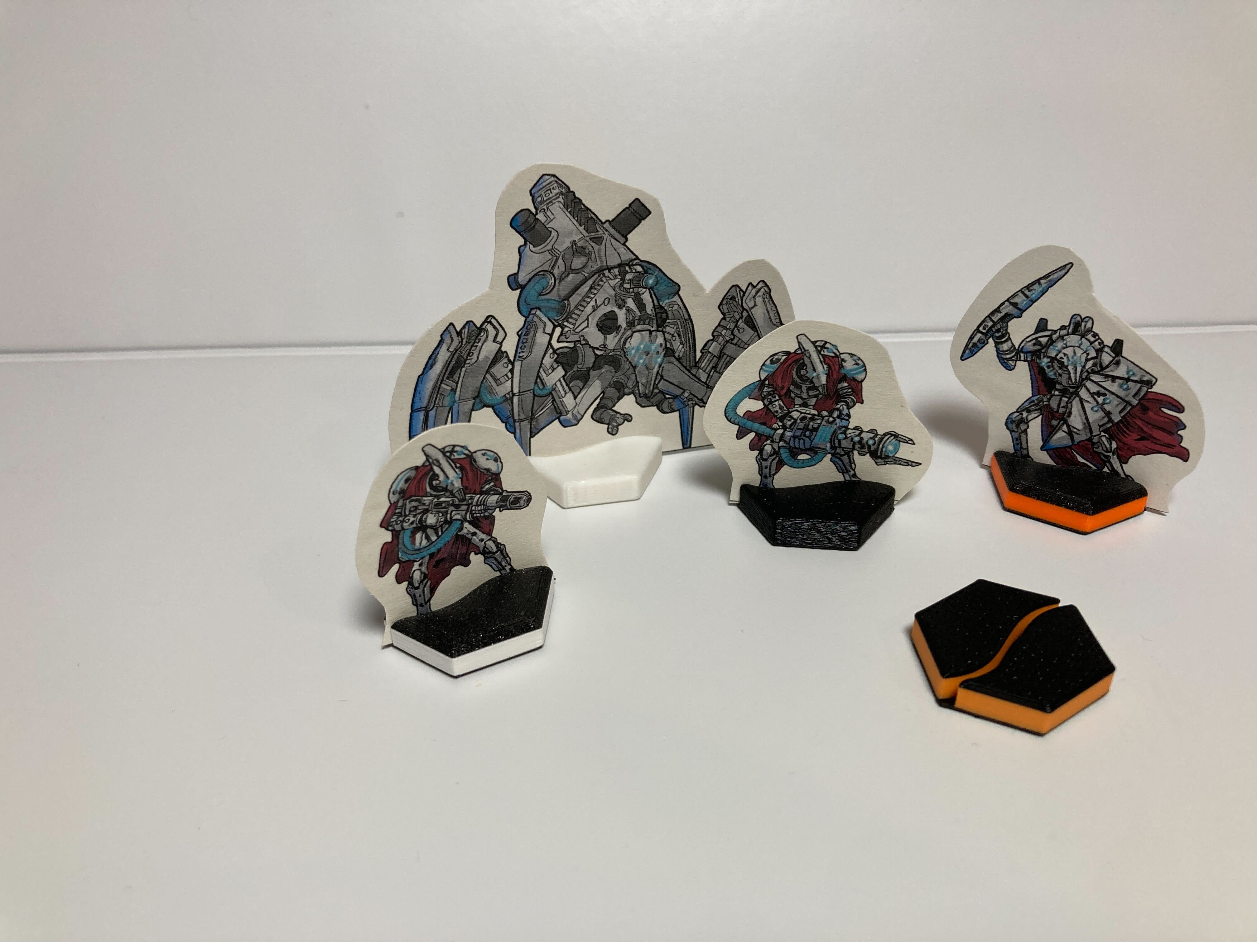 Hexagonal Paper Mini Base (Parameterized)