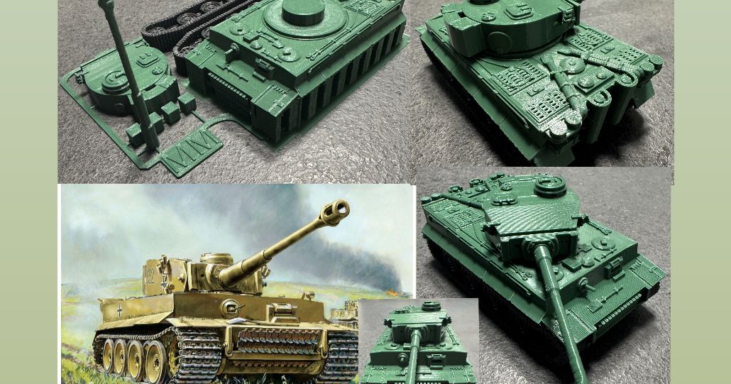 Panzerkampfwagen VI Tiger tank kit card by MM Download free STL model